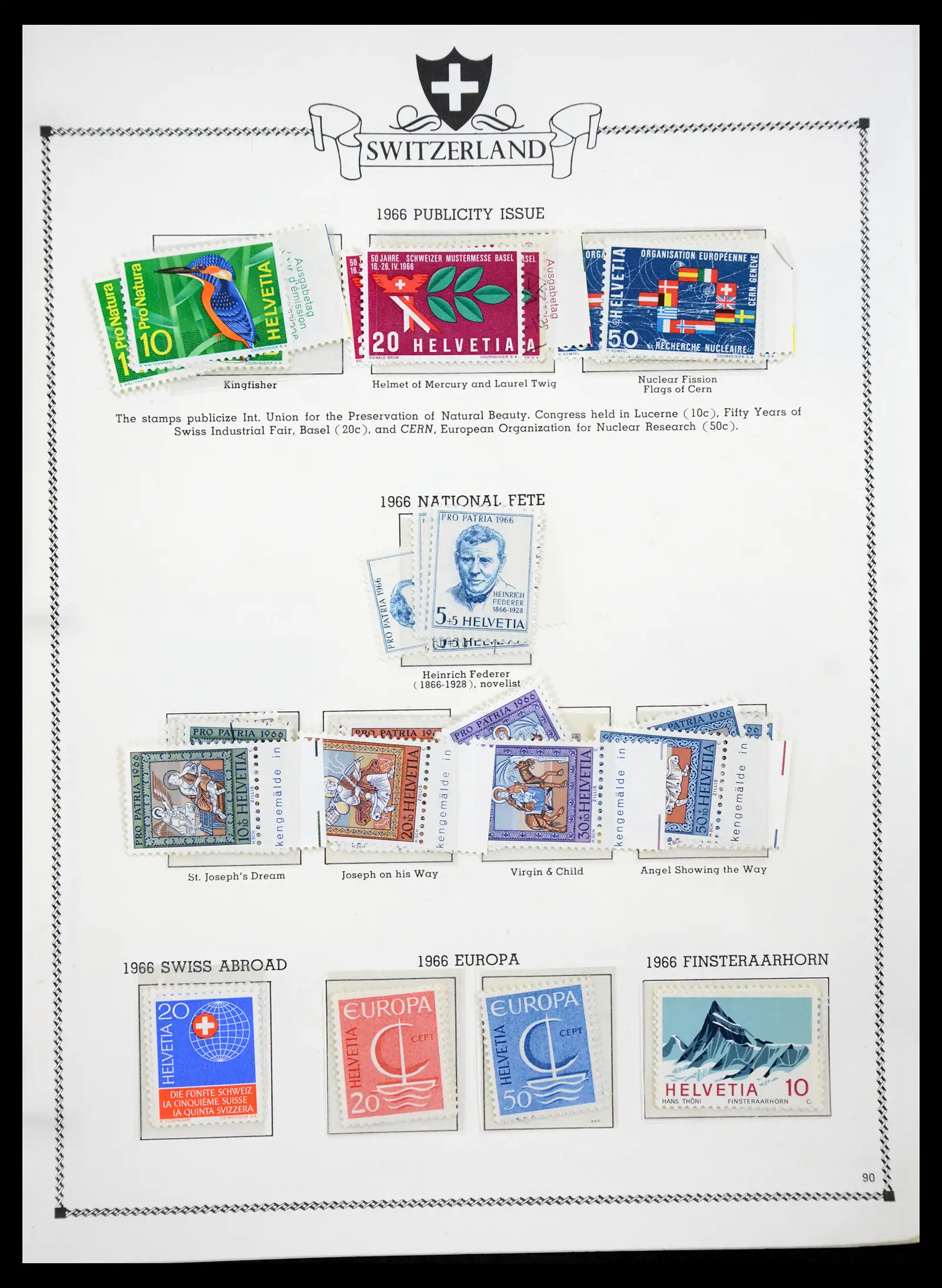 41464 0090 - Postzegelverzameling 41464 Zwitserland 1850-1979.