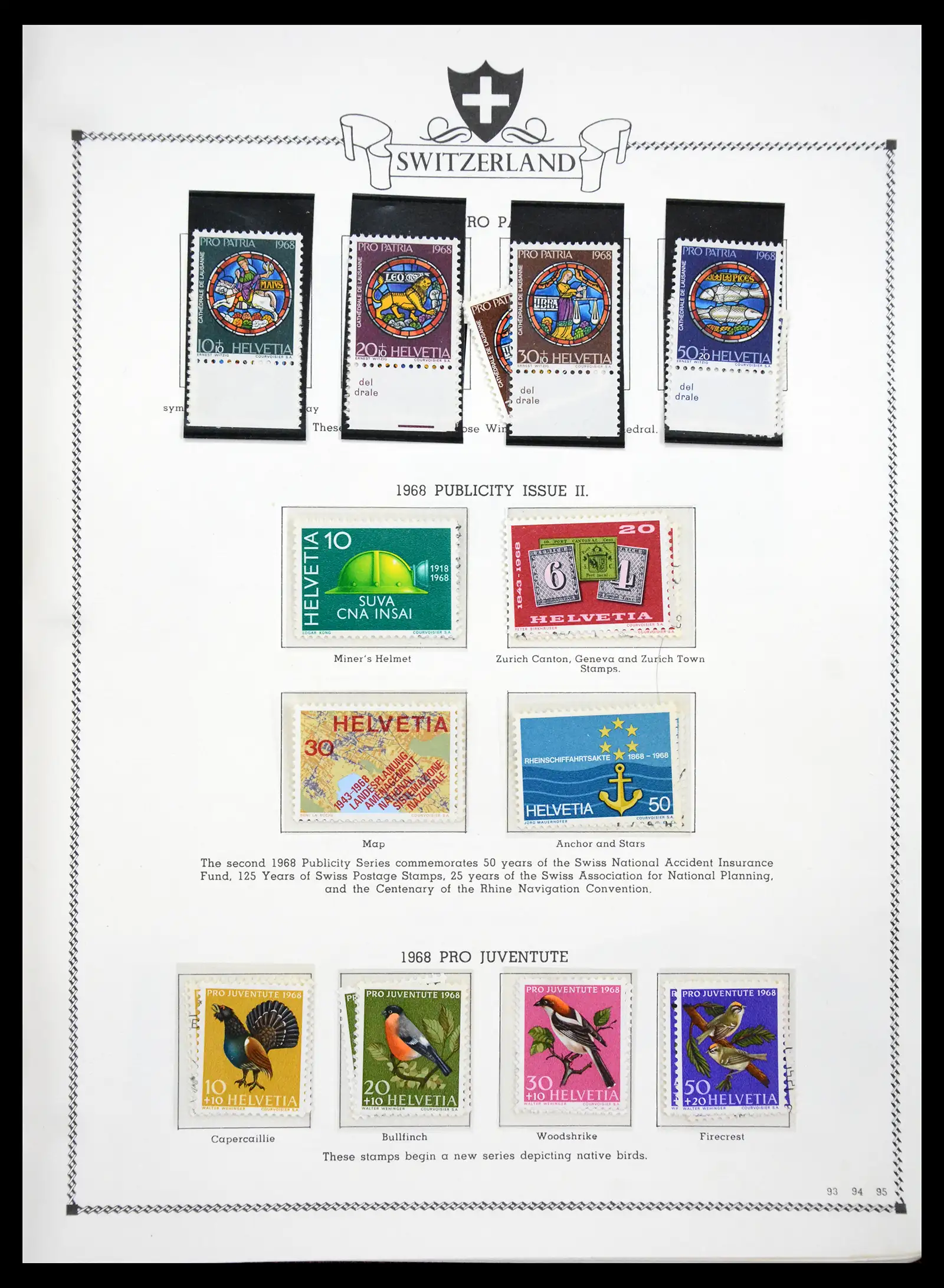 41464 0093 - Postzegelverzameling 41464 Zwitserland 1850-1979.