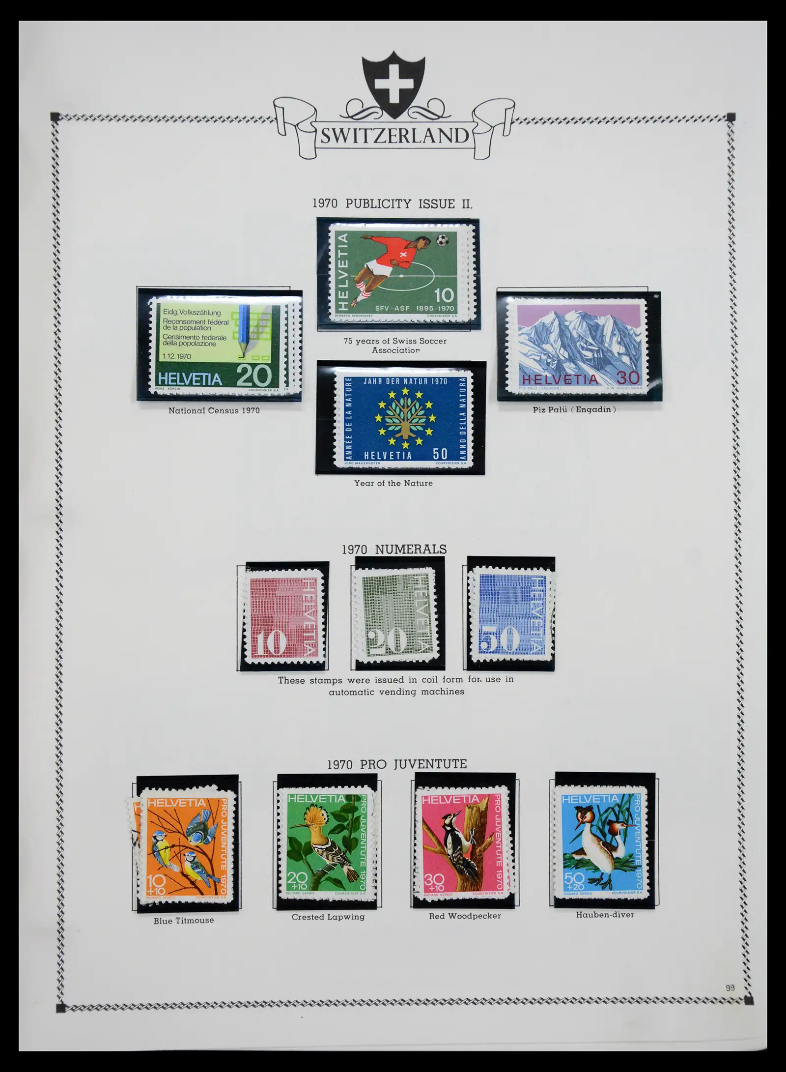 41464 0097 - Postzegelverzameling 41464 Zwitserland 1850-1979.