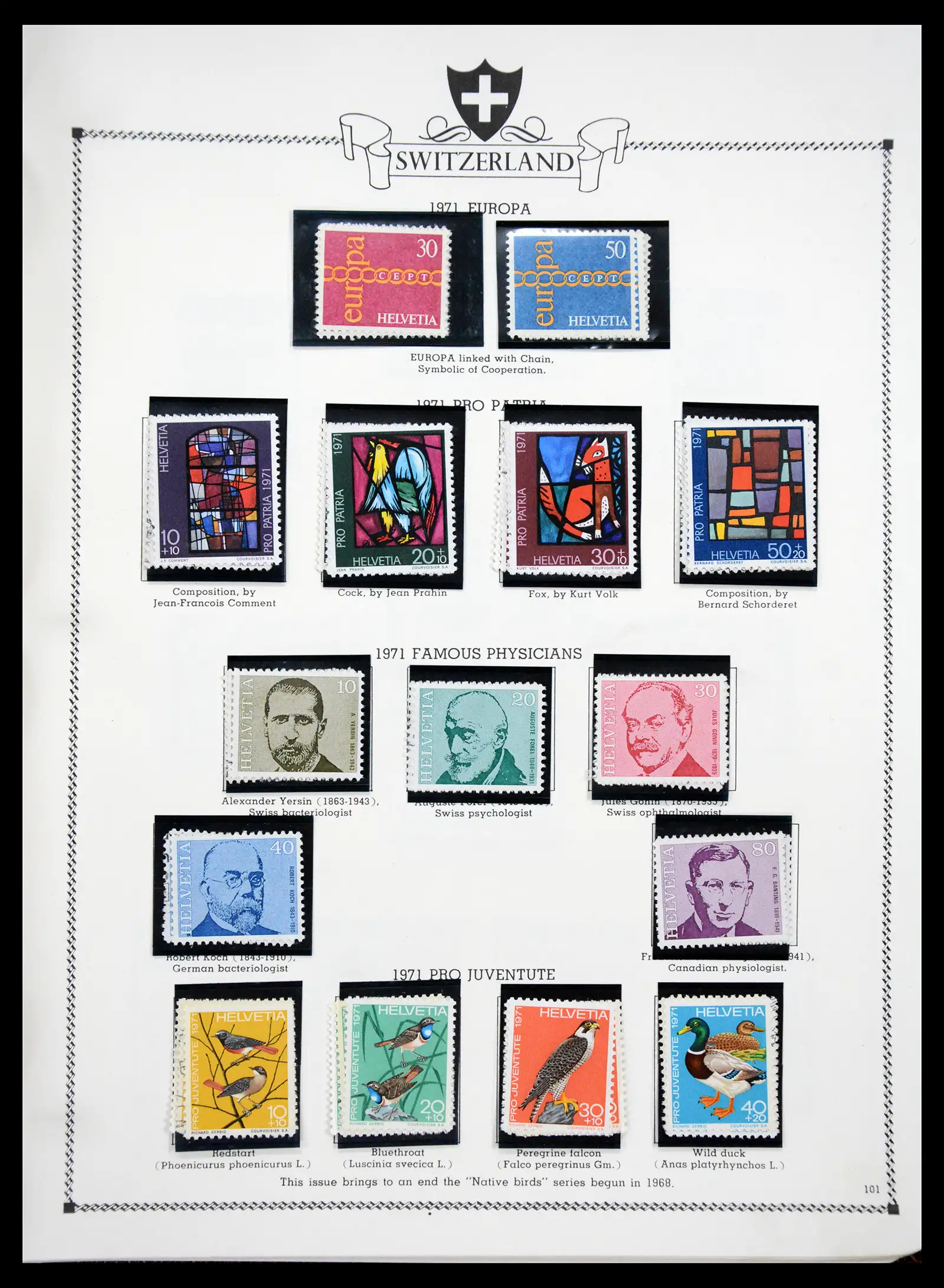 41464 0099 - Postzegelverzameling 41464 Zwitserland 1850-1979.