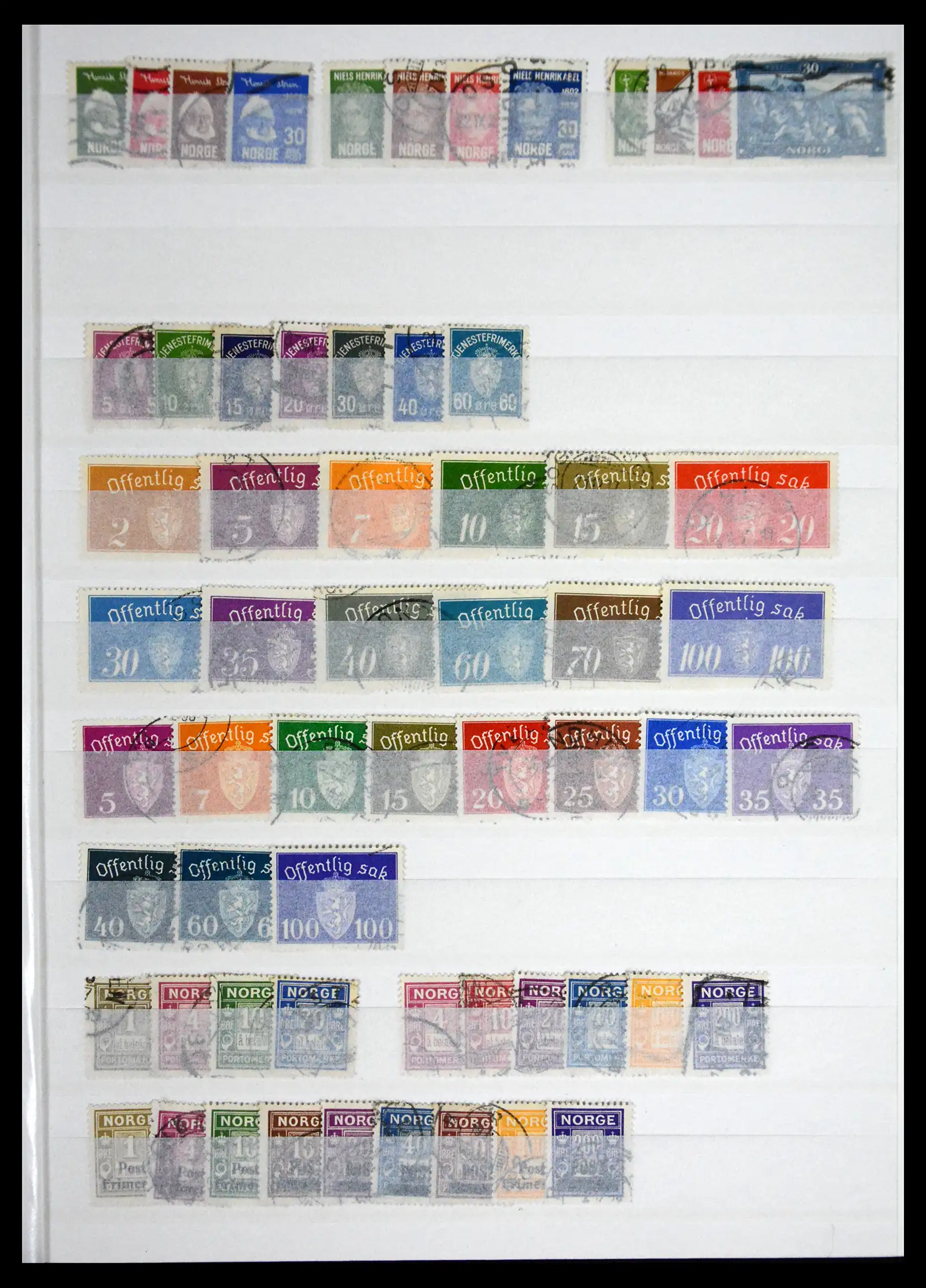 41503 0003 - Stamp collection 41503 Norway 1855-1945.