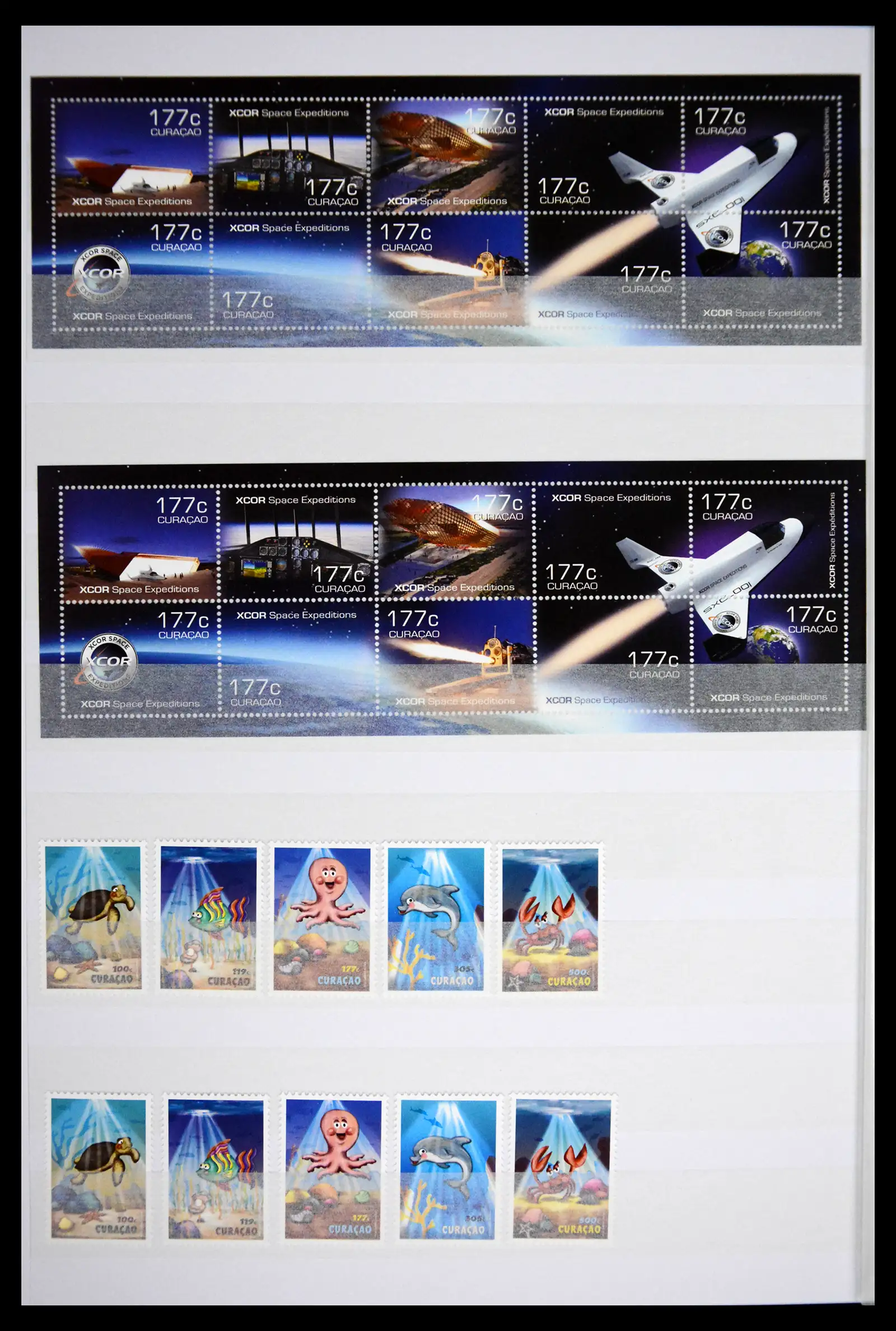 41507 0030 - Postzegelverzameling 41507 Nederlandse Antillen / Curaçao 2000-2017.