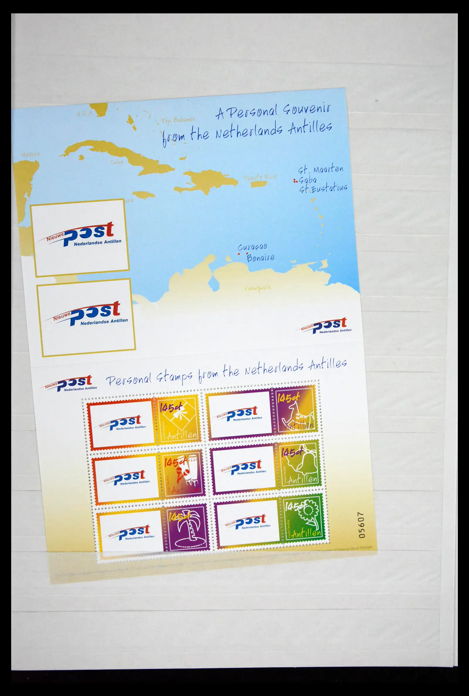 41507 0056 - Postzegelverzameling 41507 Nederlandse Antillen / Curaçao 2000-2017.
