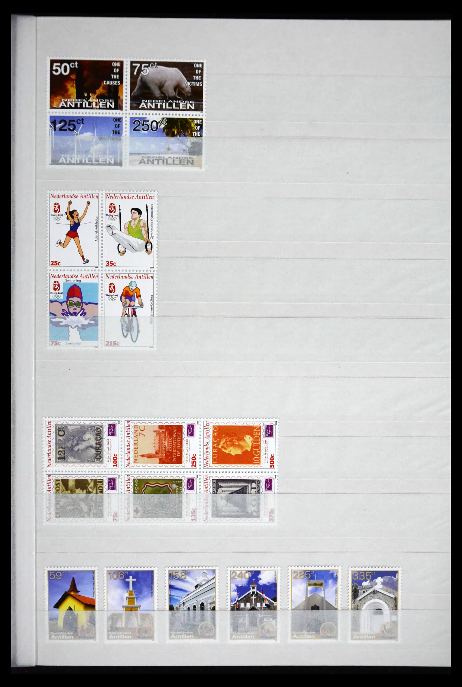 41507 0076 - Postzegelverzameling 41507 Nederlandse Antillen / Curaçao 2000-2017.