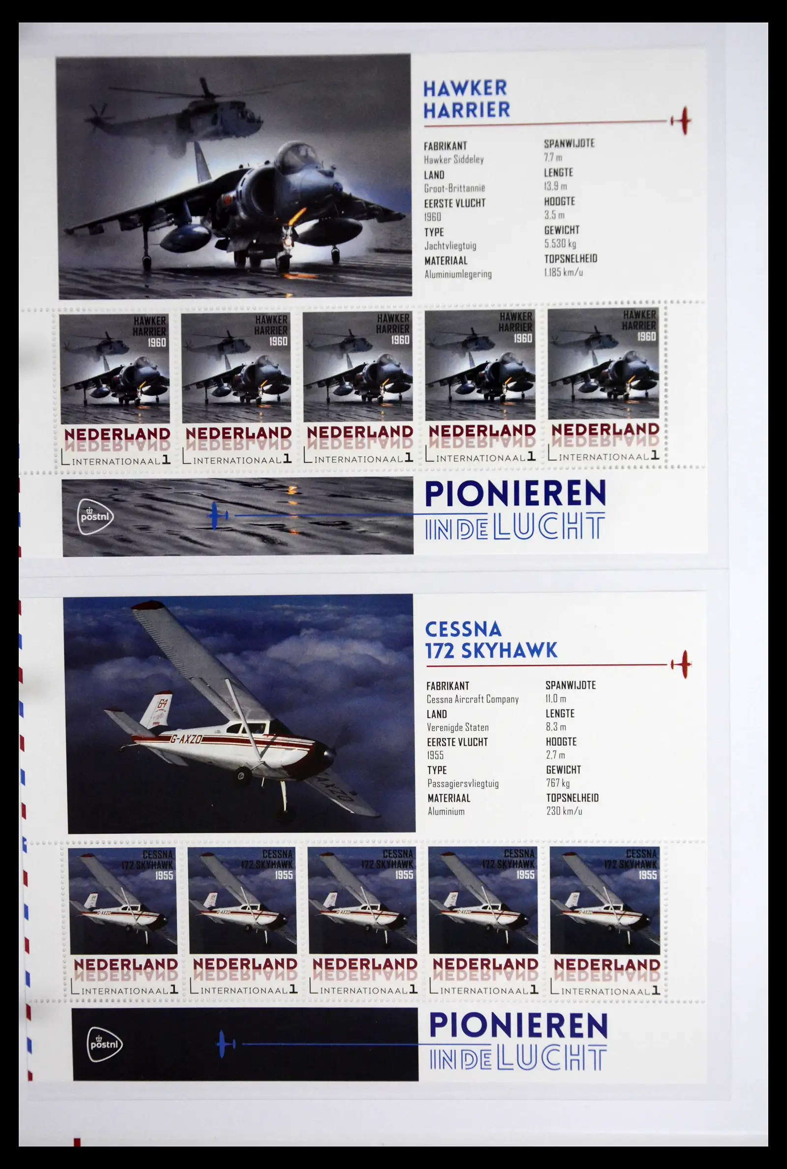 41509 0012 - Stamp collection 41509 Netherlands personalised stamps Planes.