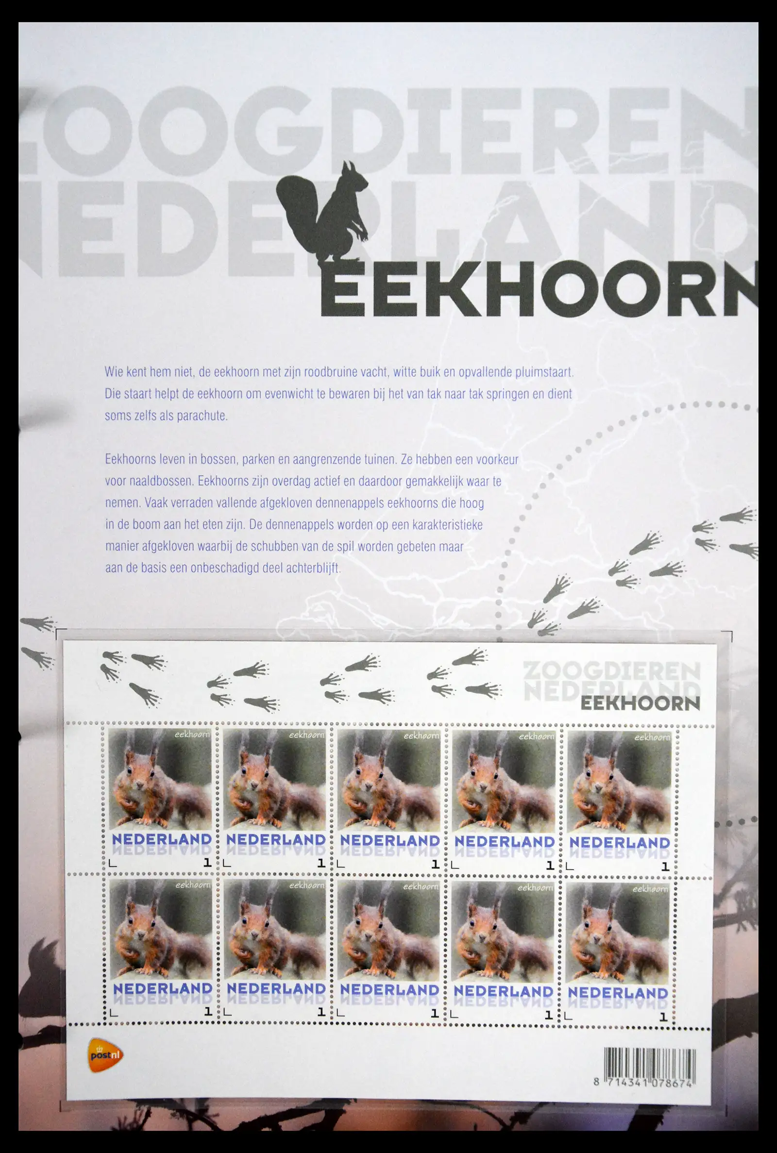 41511 0011 - Stamp collection 41511 Mammals in the Netherlands.