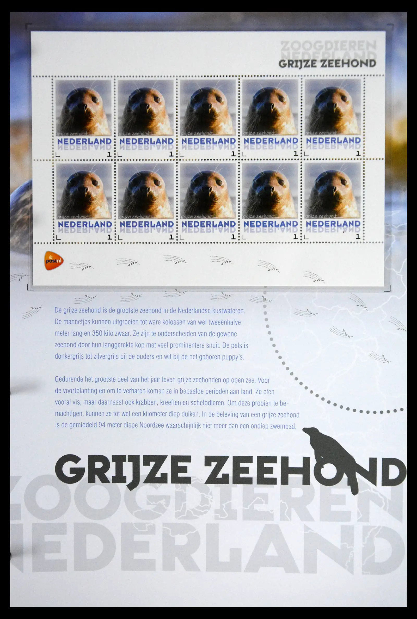 41511 0016 - Stamp collection 41511 Mammals in the Netherlands.