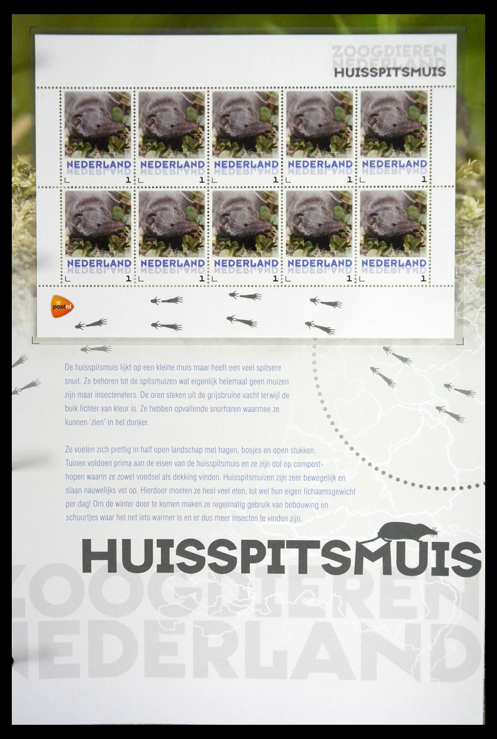 41511 0020 - Stamp collection 41511 Mammals in the Netherlands.