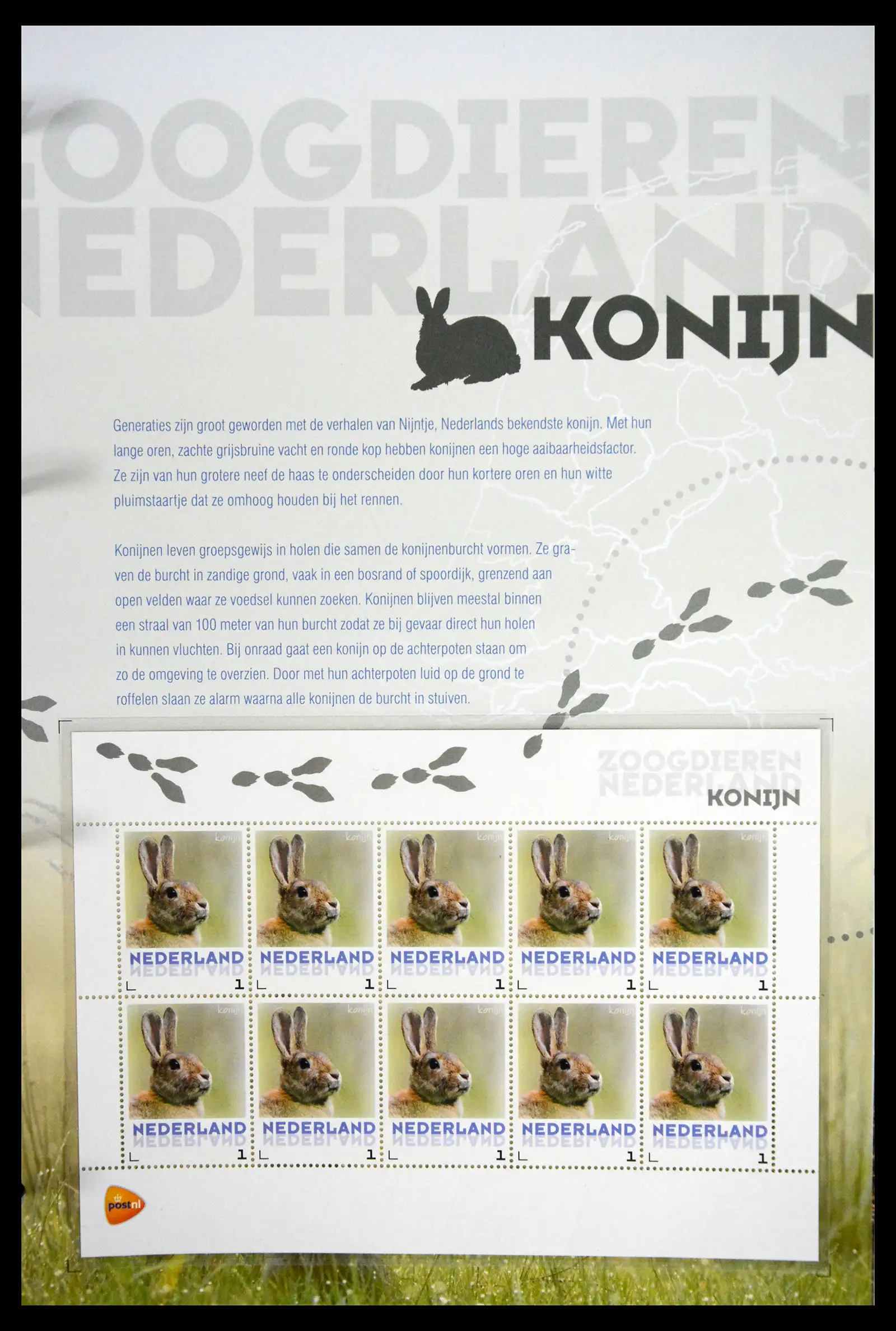 41511 0021 - Stamp collection 41511 Mammals in the Netherlands.