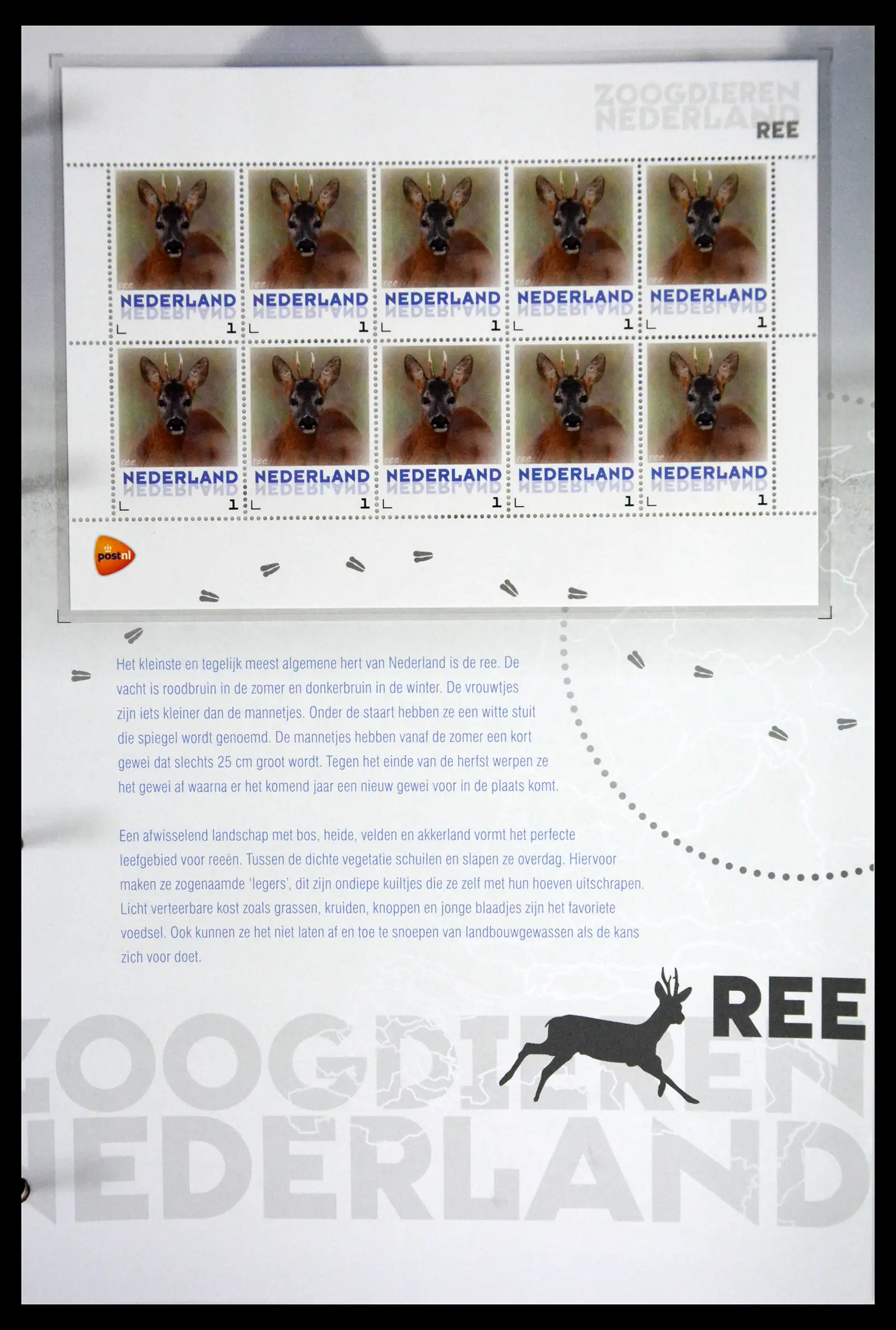 41511 0026 - Stamp collection 41511 Mammals in the Netherlands.