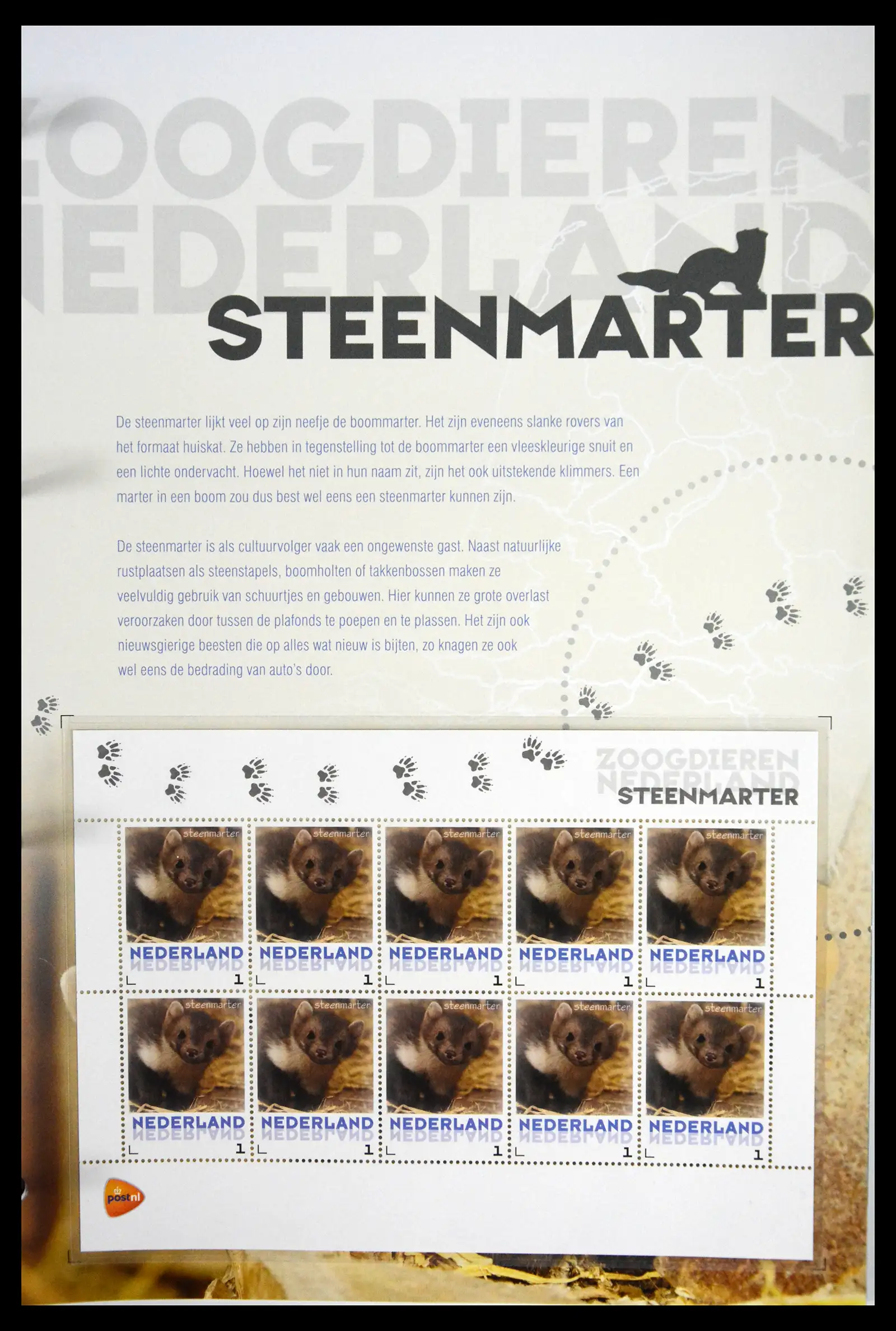 41511 0027 - Stamp collection 41511 Mammals in the Netherlands.