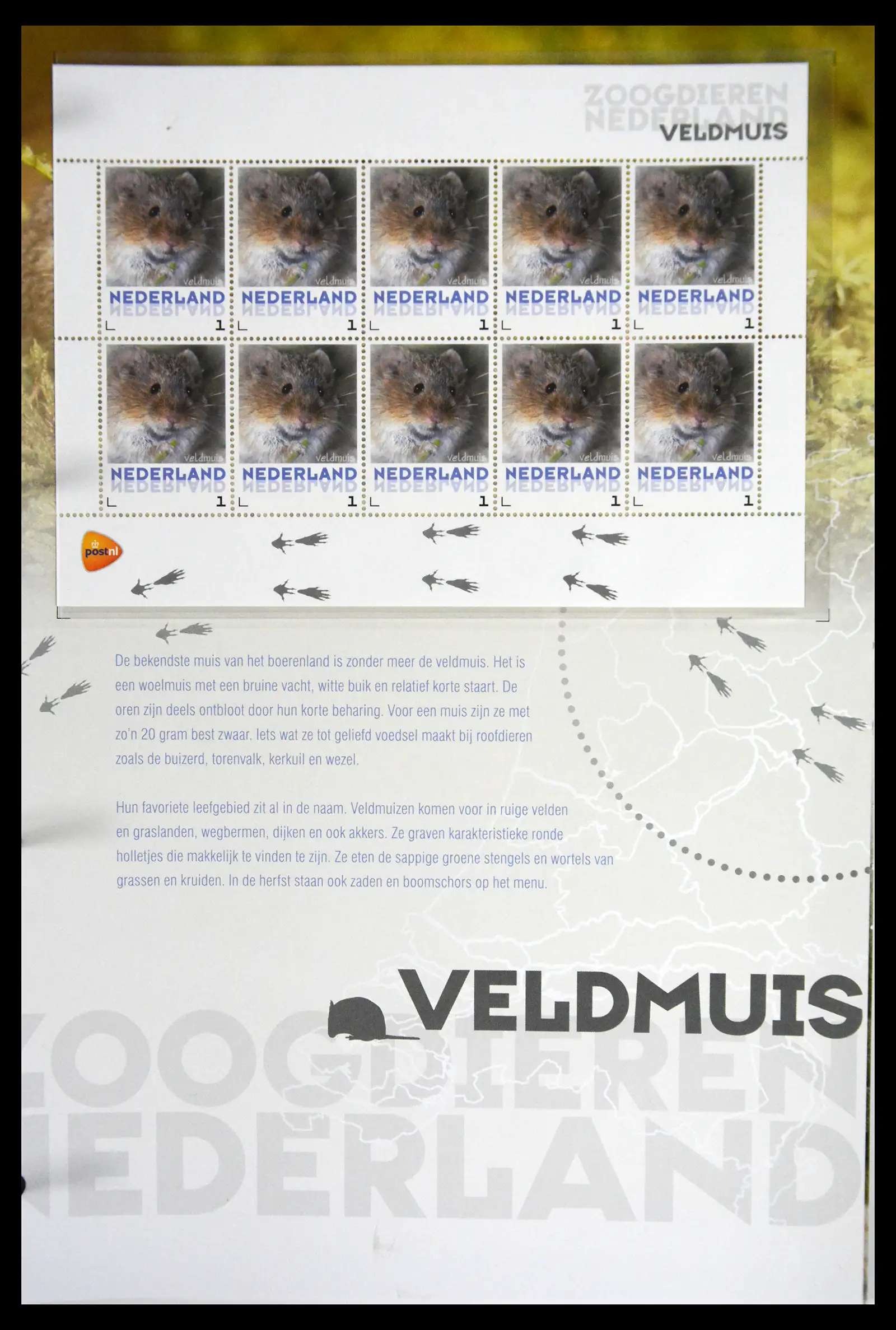 41511 0028 - Stamp collection 41511 Mammals in the Netherlands.
