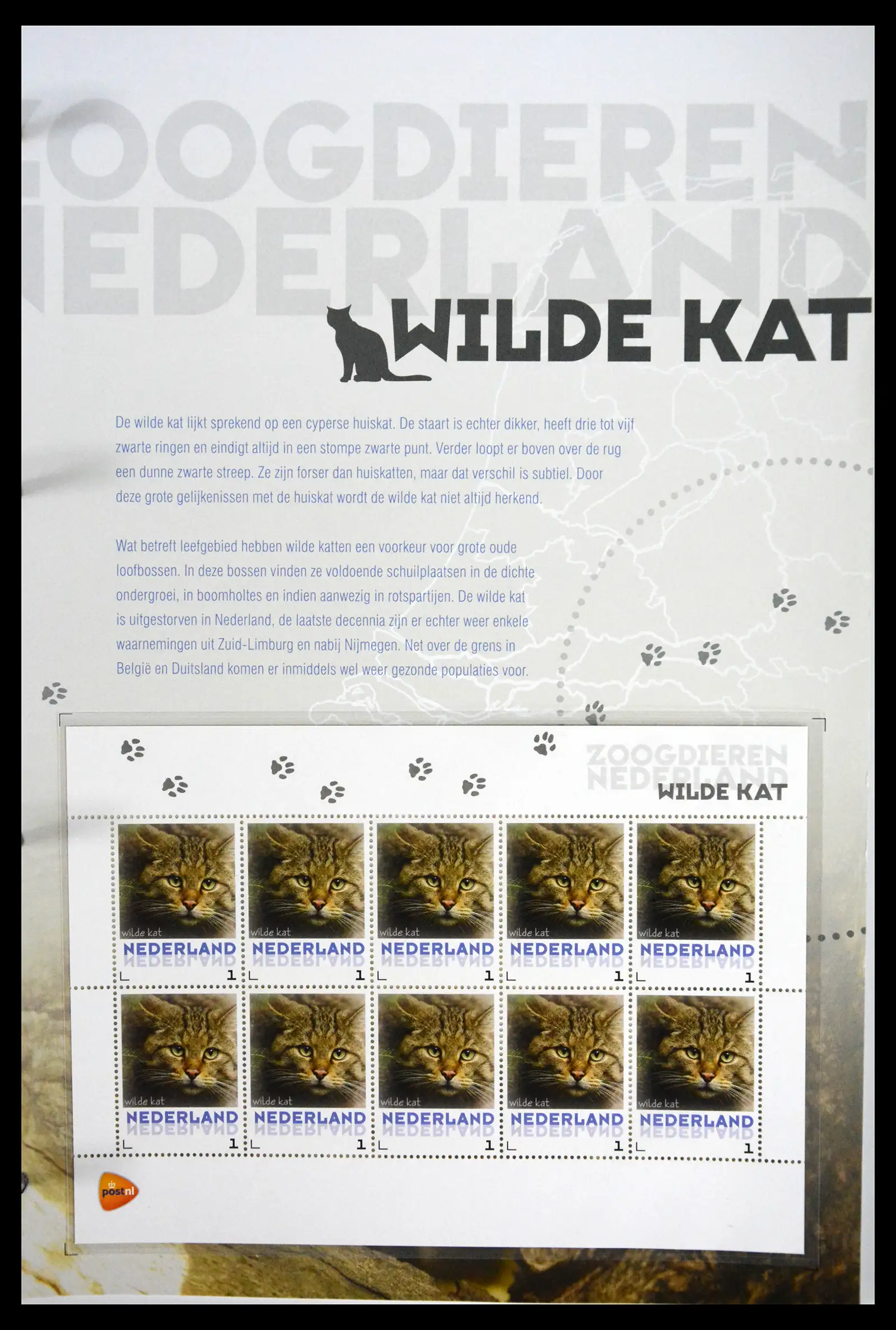 41511 0033 - Stamp collection 41511 Mammals in the Netherlands.