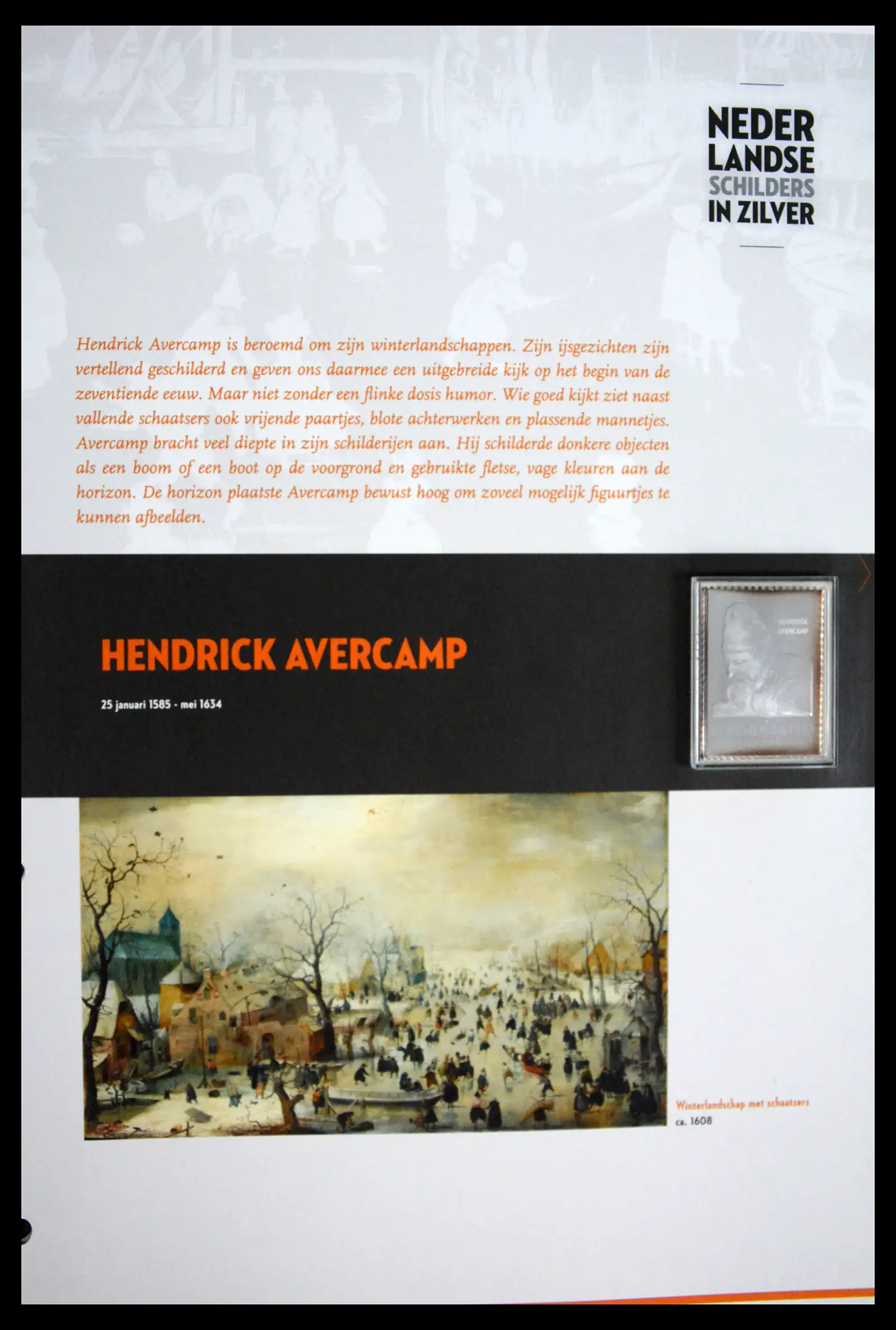 41512 0007 - Stamp collection 41512 Dutch painters in silver.