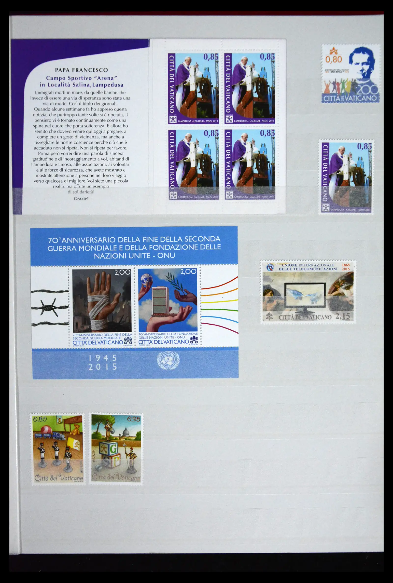 41518 0011 - Stamp collection 41518 Vatican 2010-2025!!!