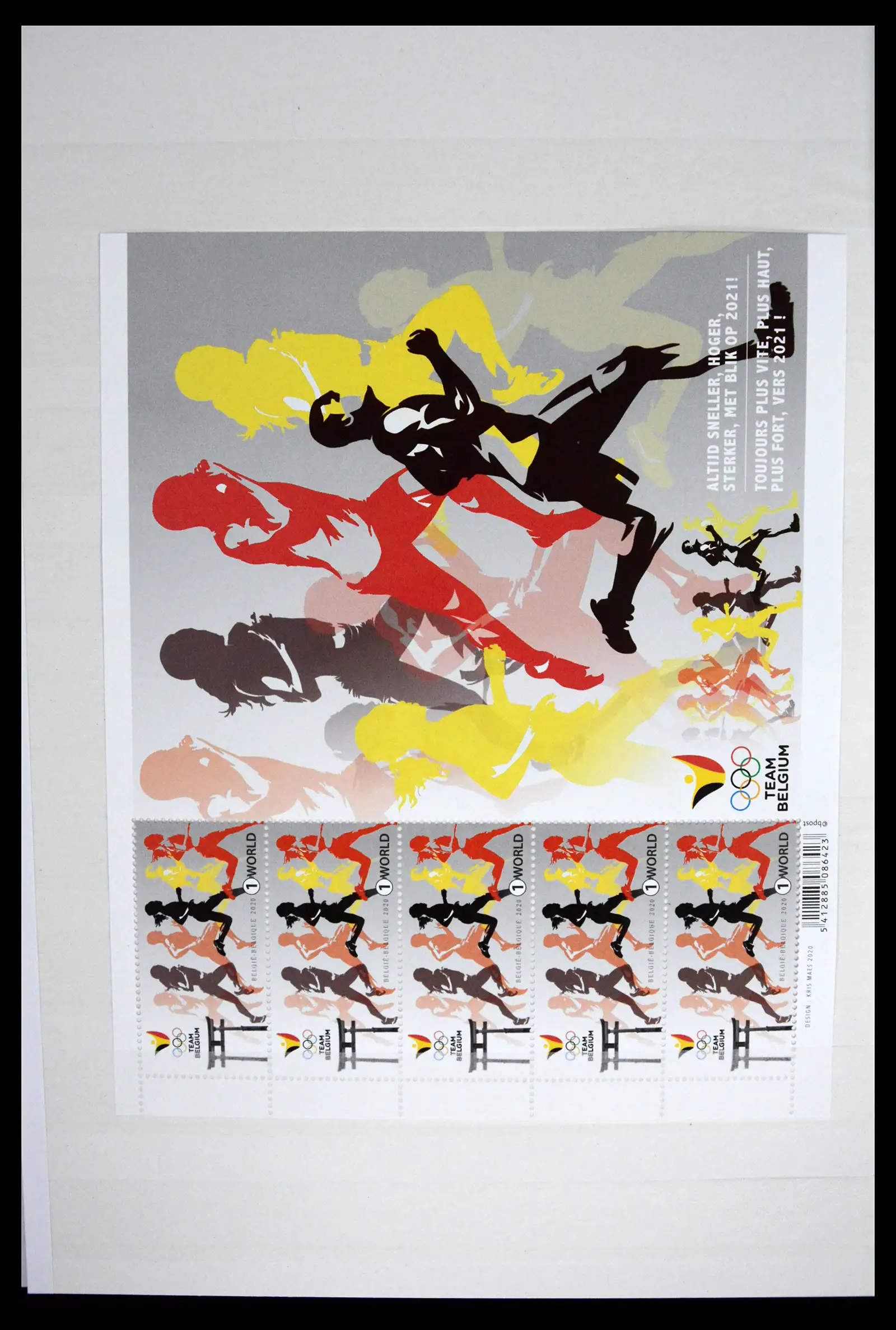 41522 0021 - Postzegelverzameling 41522 België nieuwtjes 2019-2021!!