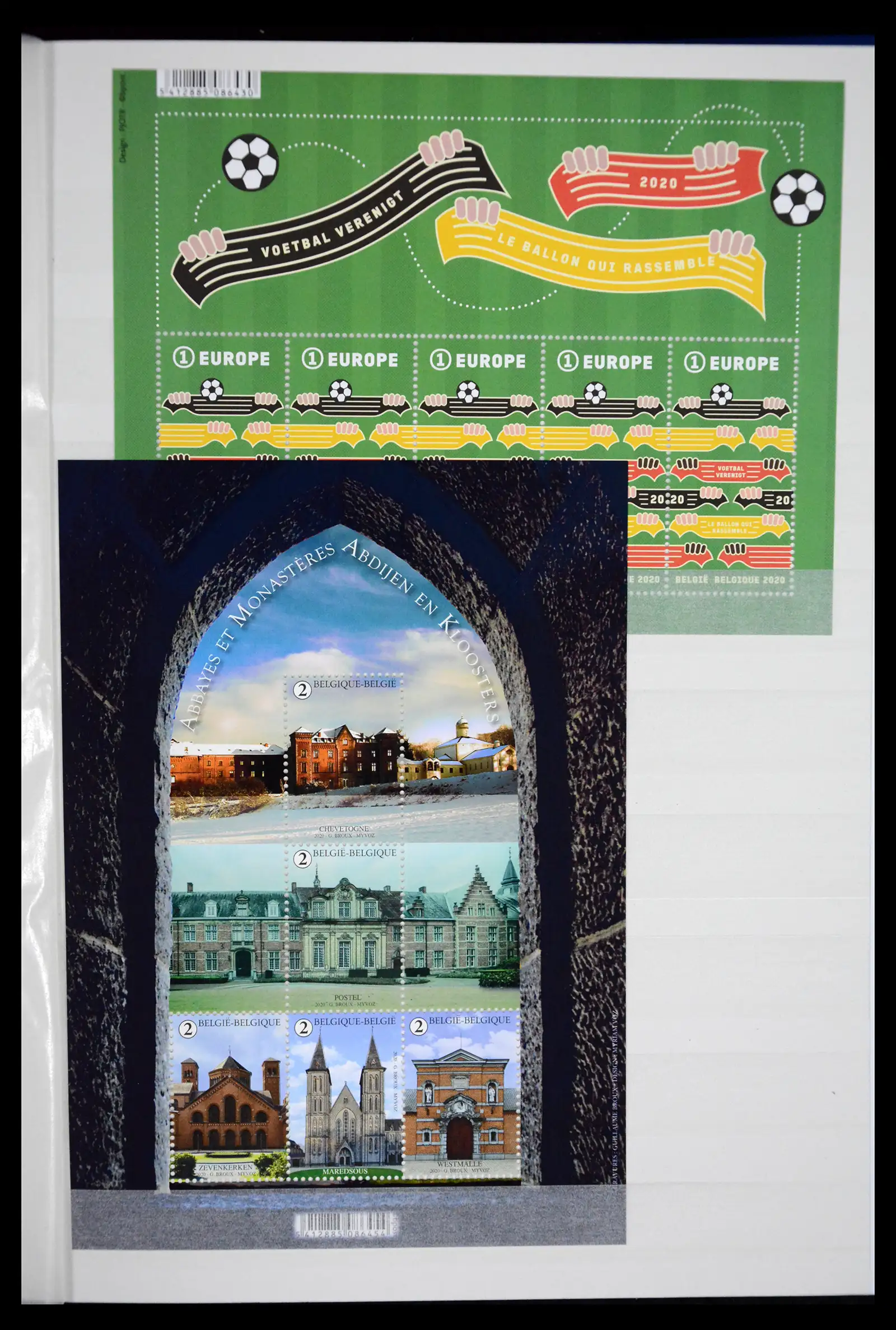 41522 0022 - Postzegelverzameling 41522 België nieuwtjes 2019-2021!!