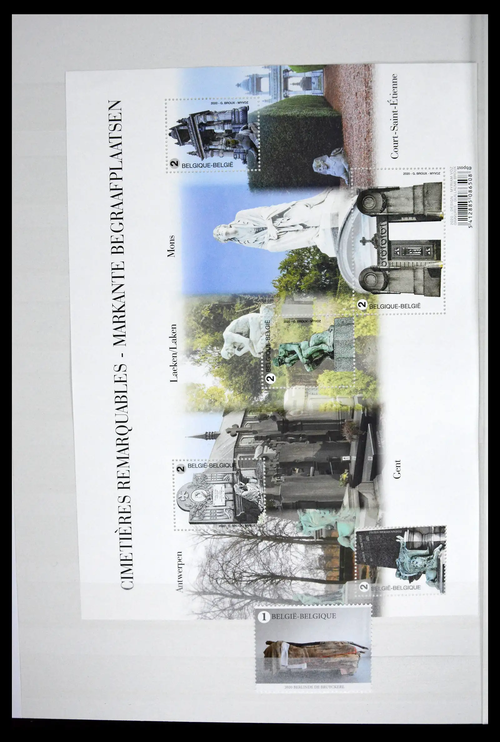 41522 0025 - Postzegelverzameling 41522 België nieuwtjes 2019-2021!!