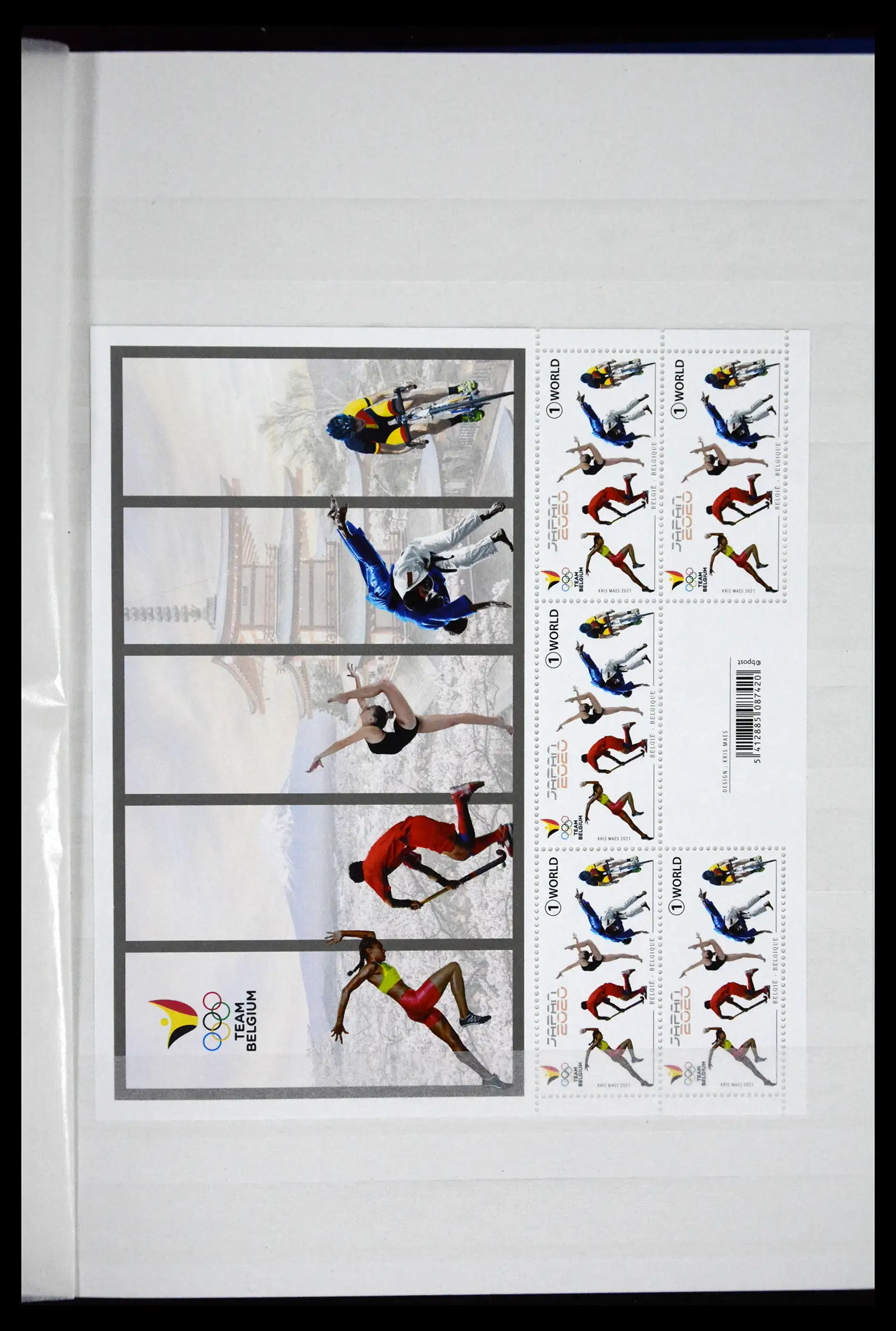 41522 0034 - Postzegelverzameling 41522 België nieuwtjes 2019-2021!!