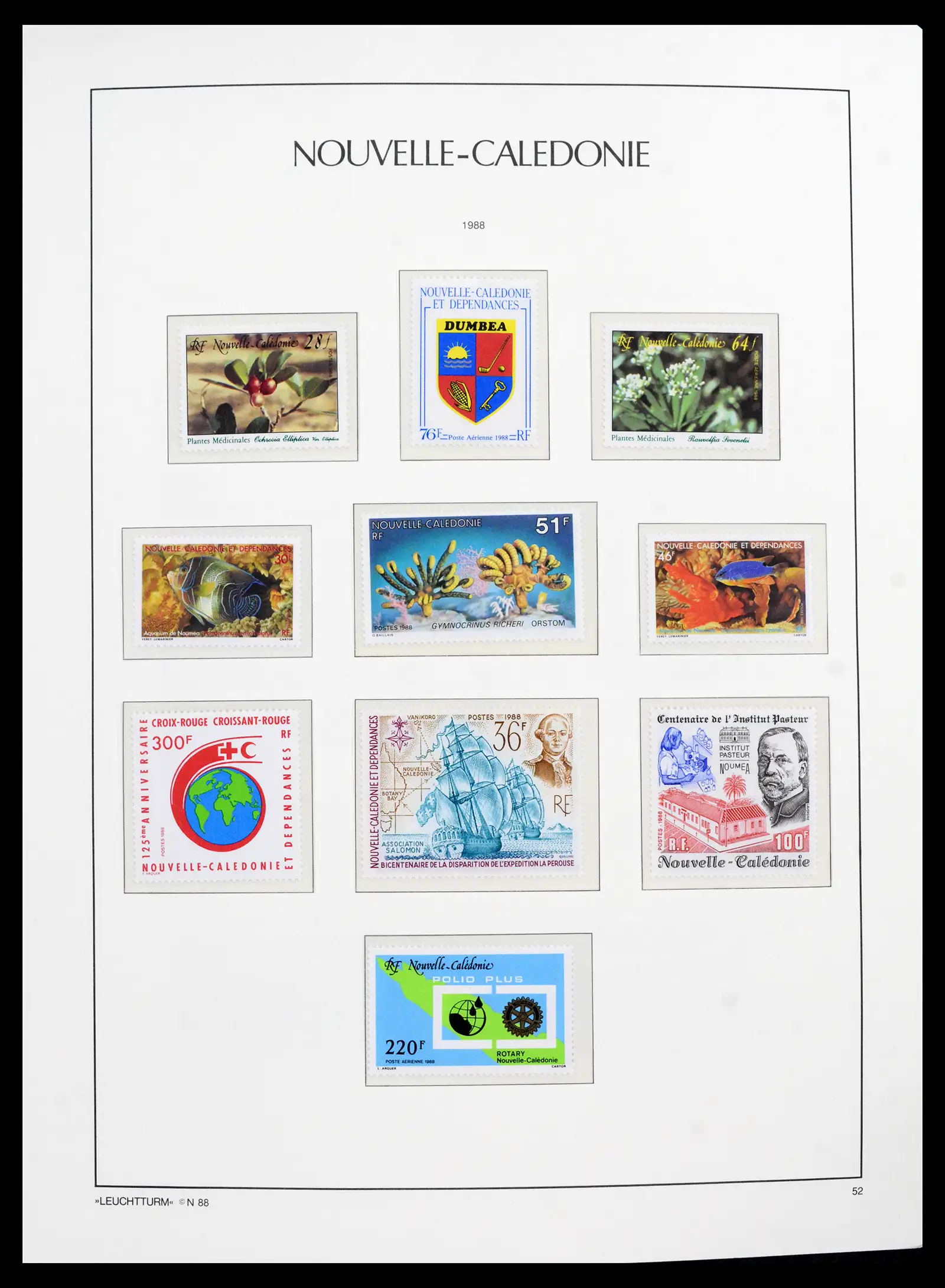 41532 0021 - Stamp collection 41532 Nouvelle Caledonia 1980-1999.