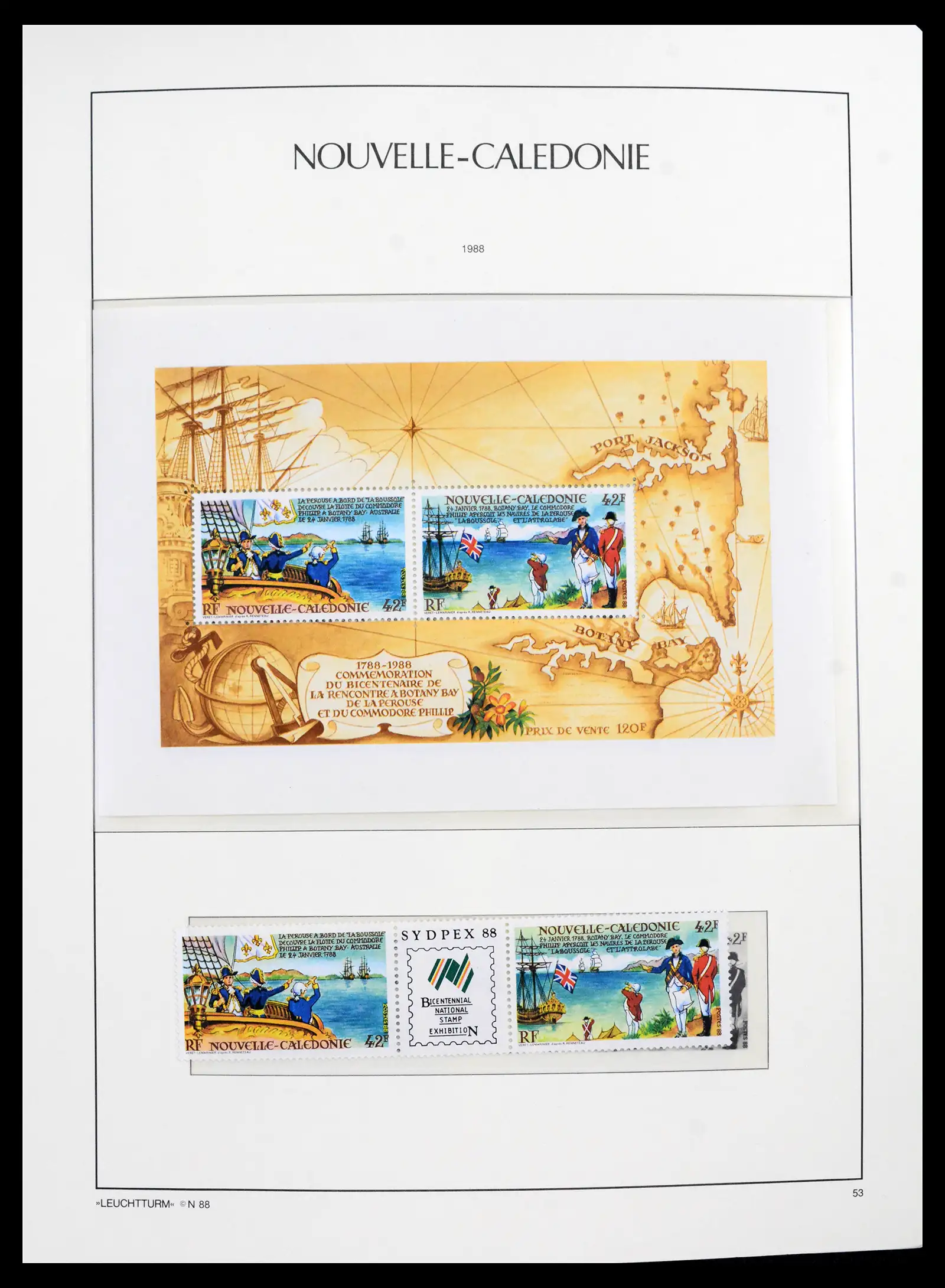 41532 0022 - Stamp collection 41532 Nouvelle Caledonia 1980-1999.