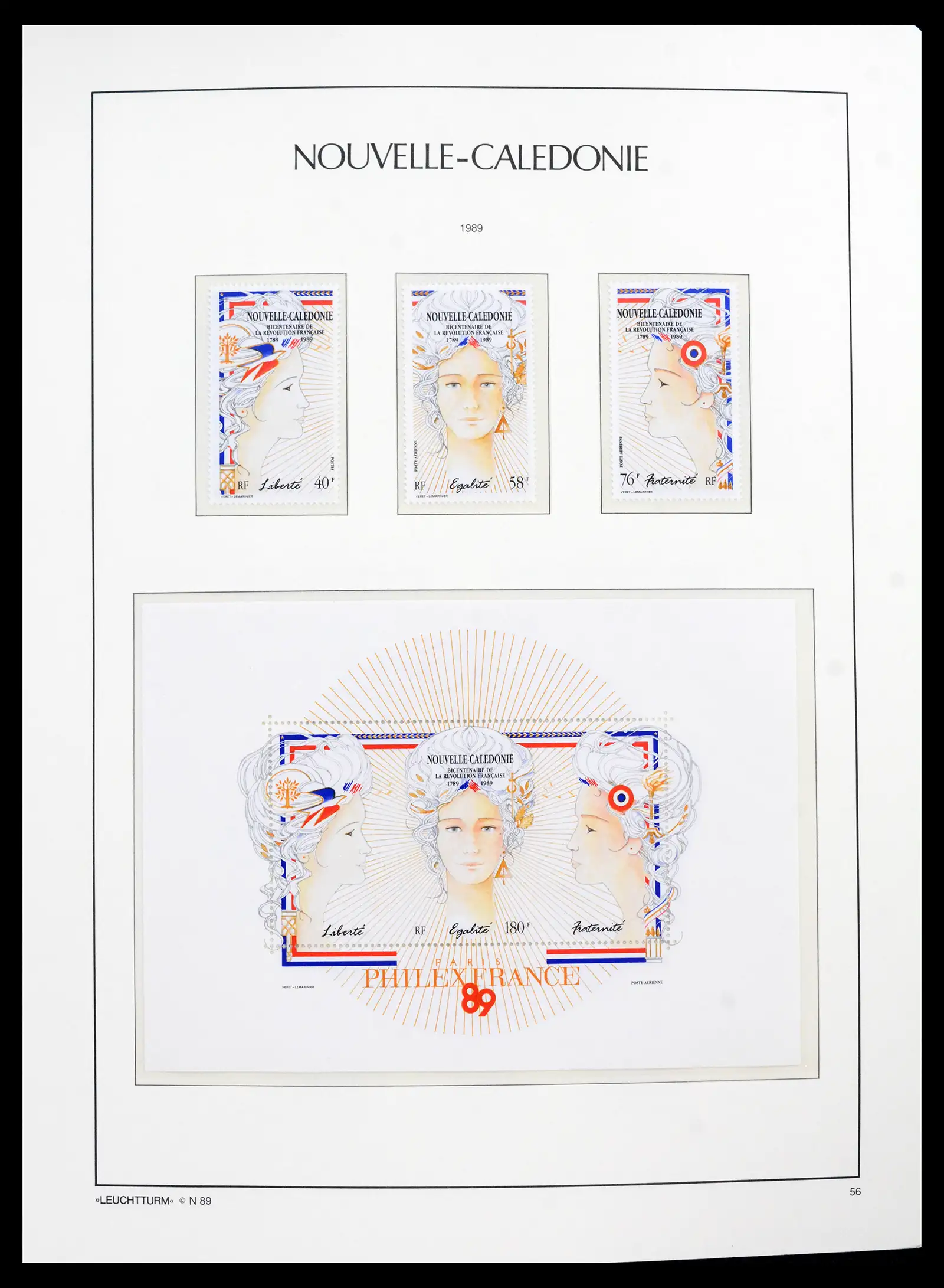 41532 0025 - Stamp collection 41532 Nouvelle Caledonia 1980-1999.