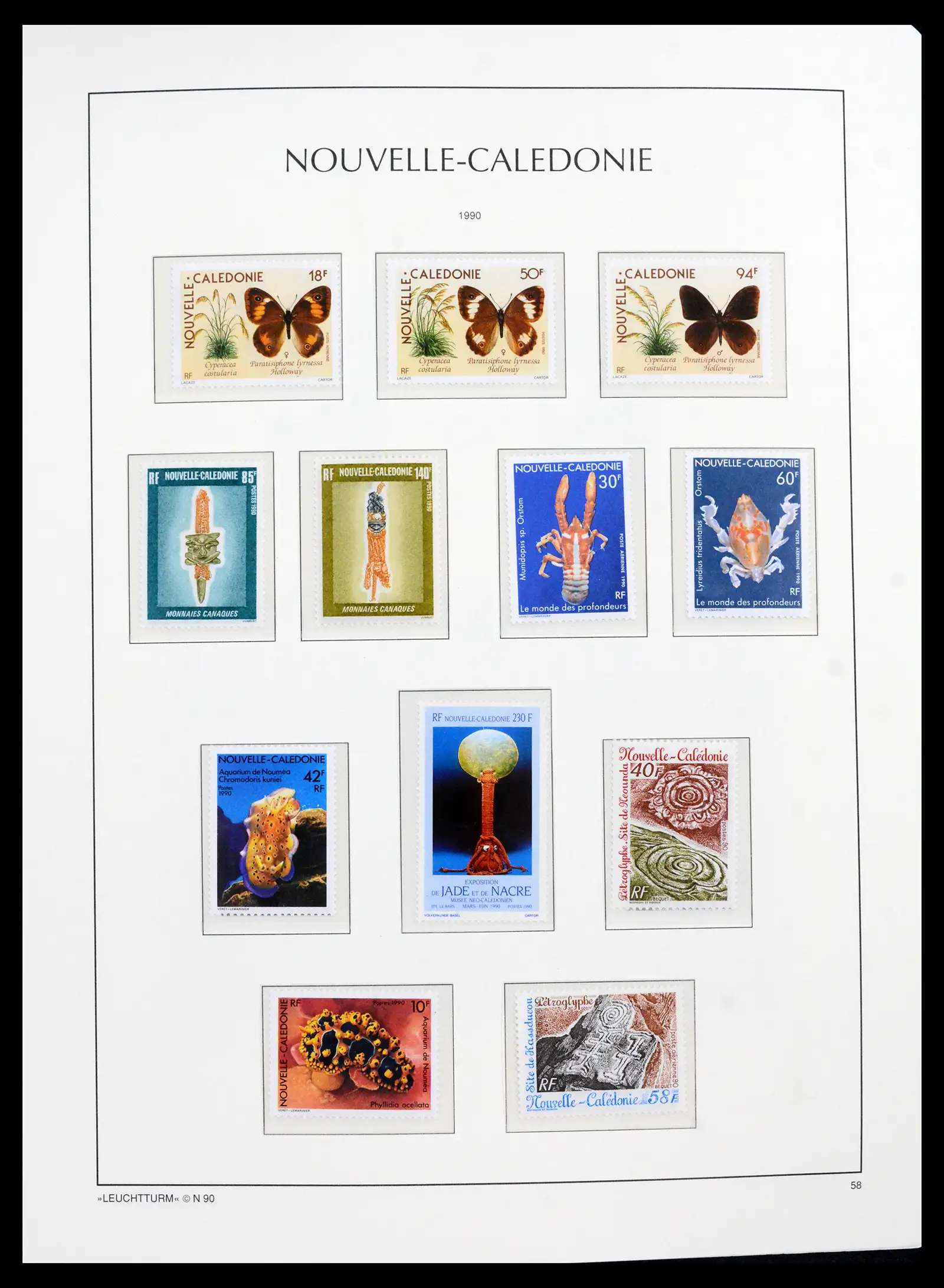 41532 0029 - Stamp collection 41532 Nouvelle Caledonia 1980-1999.