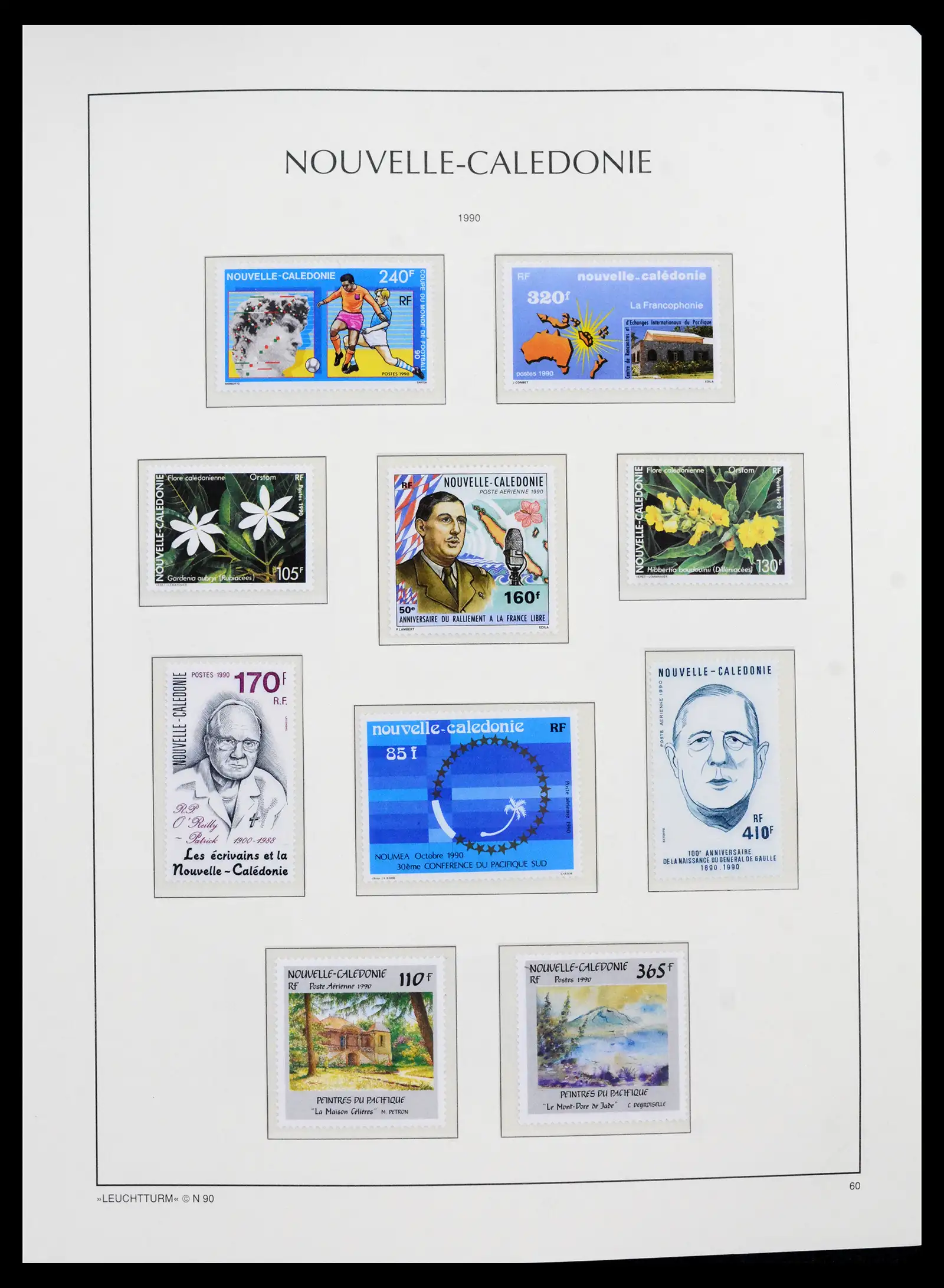 41532 0031 - Stamp collection 41532 Nouvelle Caledonia 1980-1999.