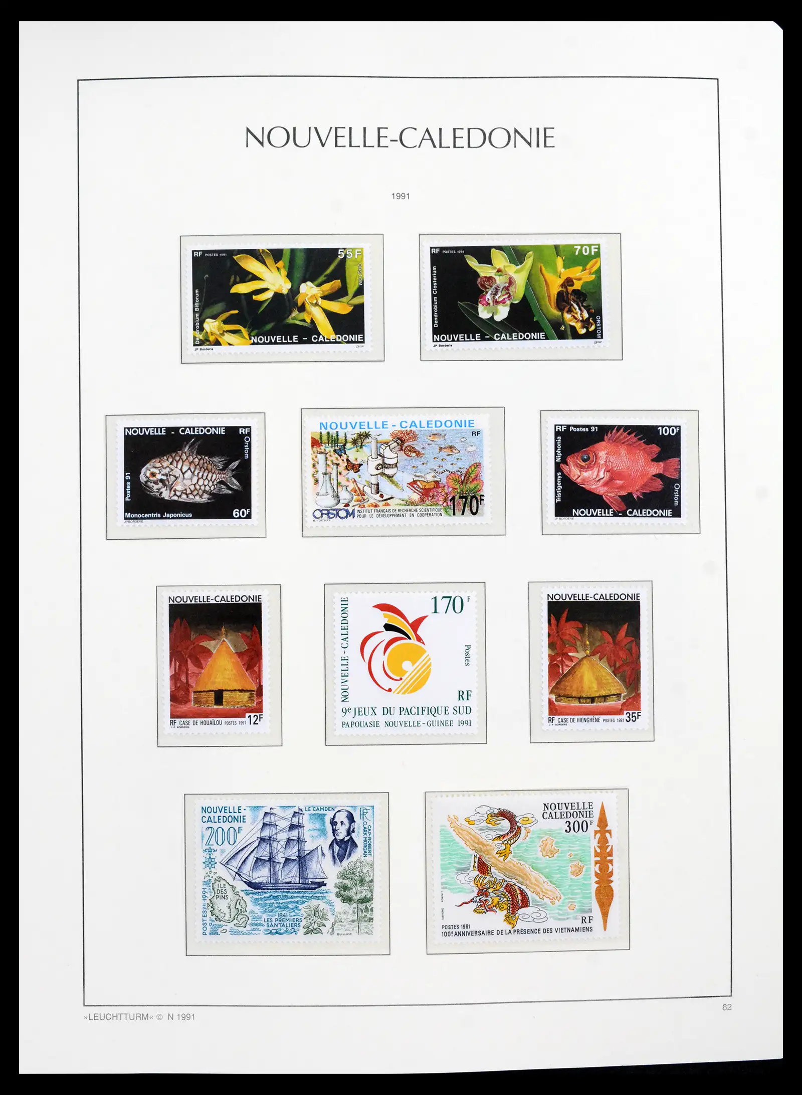 41532 0033 - Stamp collection 41532 Nouvelle Caledonia 1980-1999.