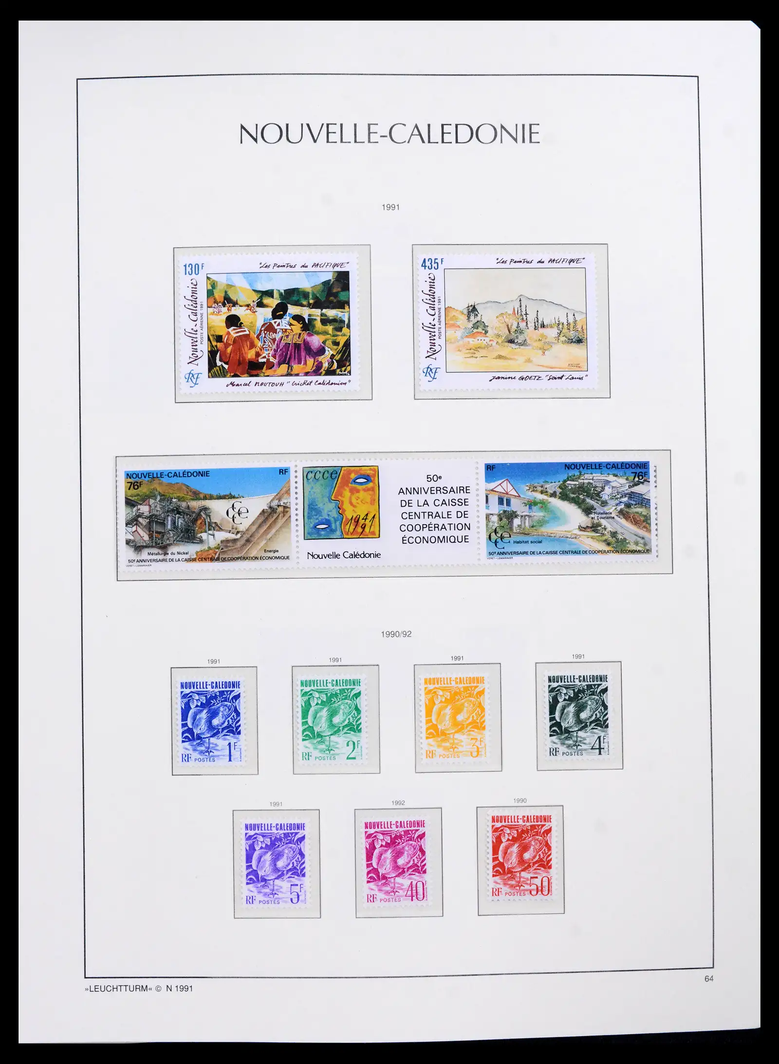 41532 0035 - Stamp collection 41532 Nouvelle Caledonia 1980-1999.