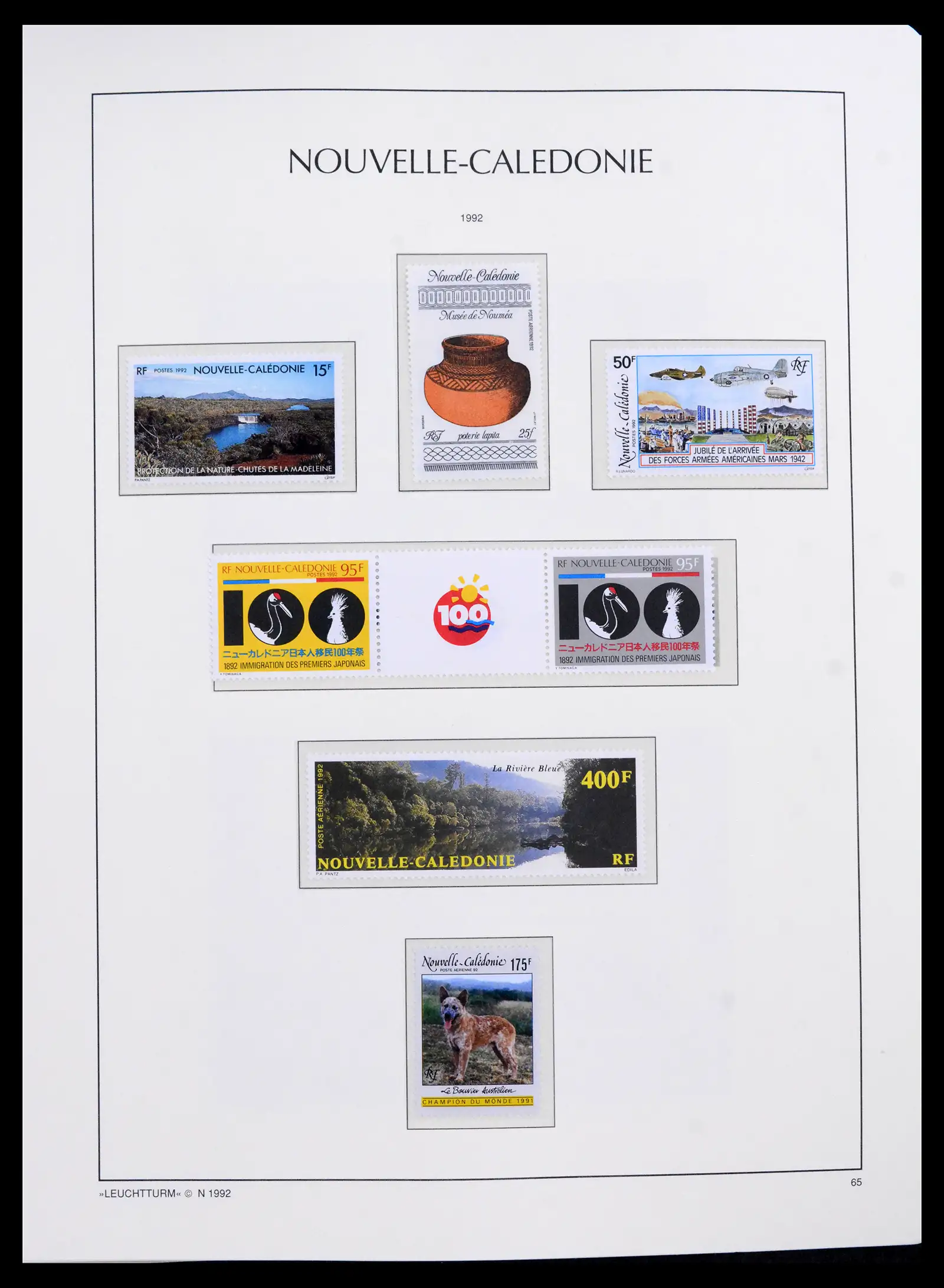 41532 0036 - Stamp collection 41532 Nouvelle Caledonia 1980-1999.