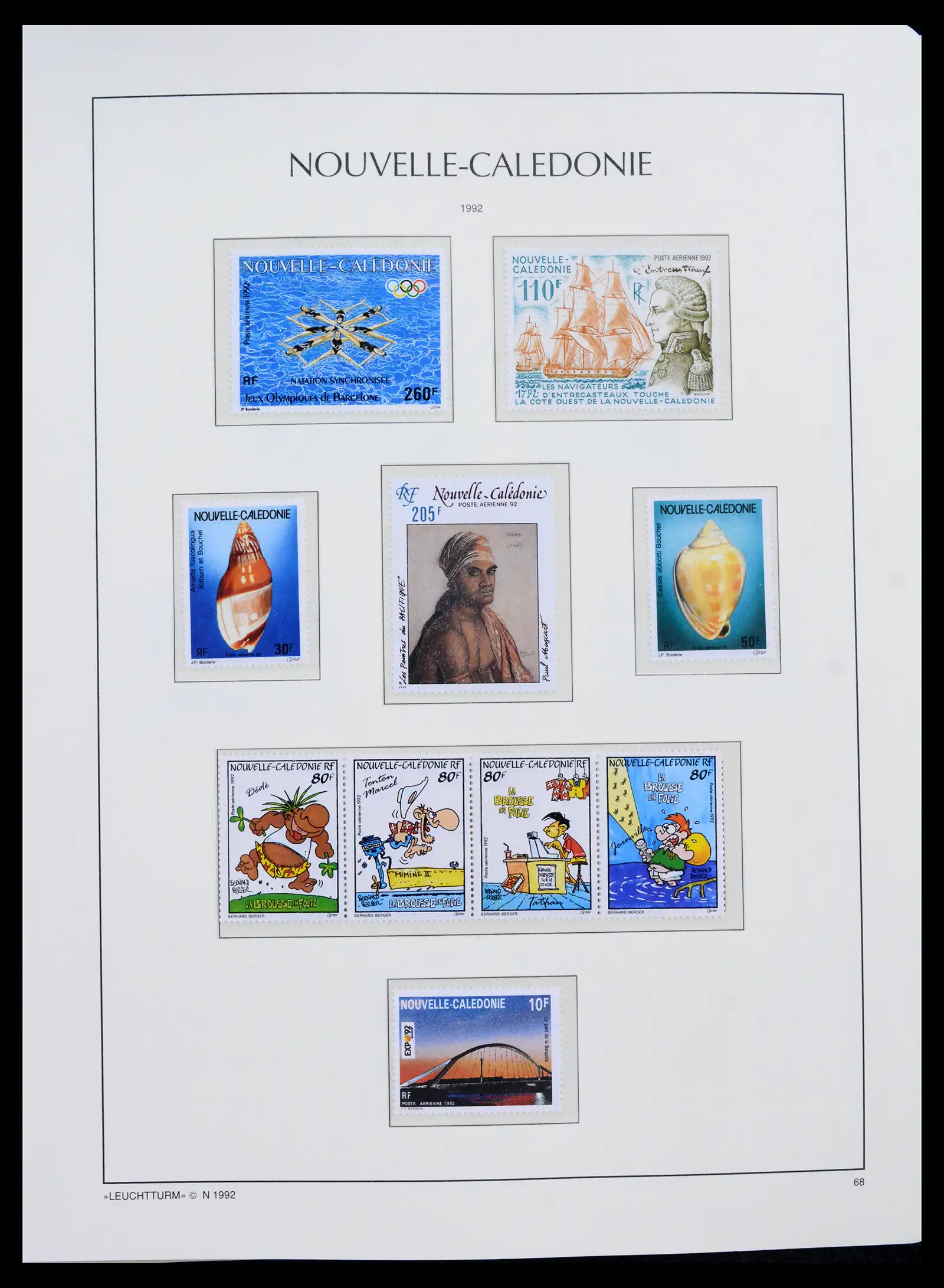 41532 0039 - Stamp collection 41532 Nouvelle Caledonia 1980-1999.