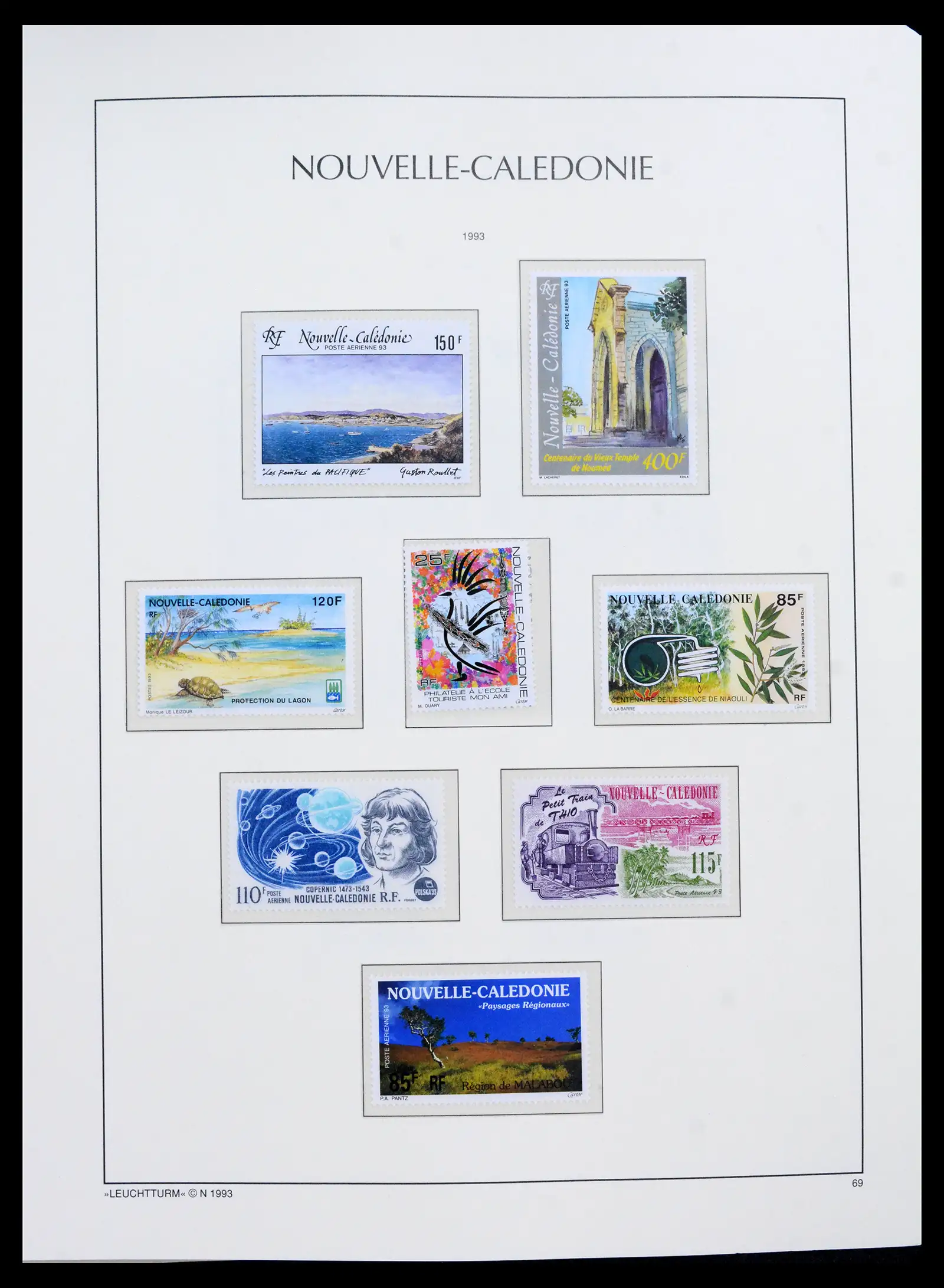 41532 0040 - Stamp collection 41532 Nouvelle Caledonia 1980-1999.