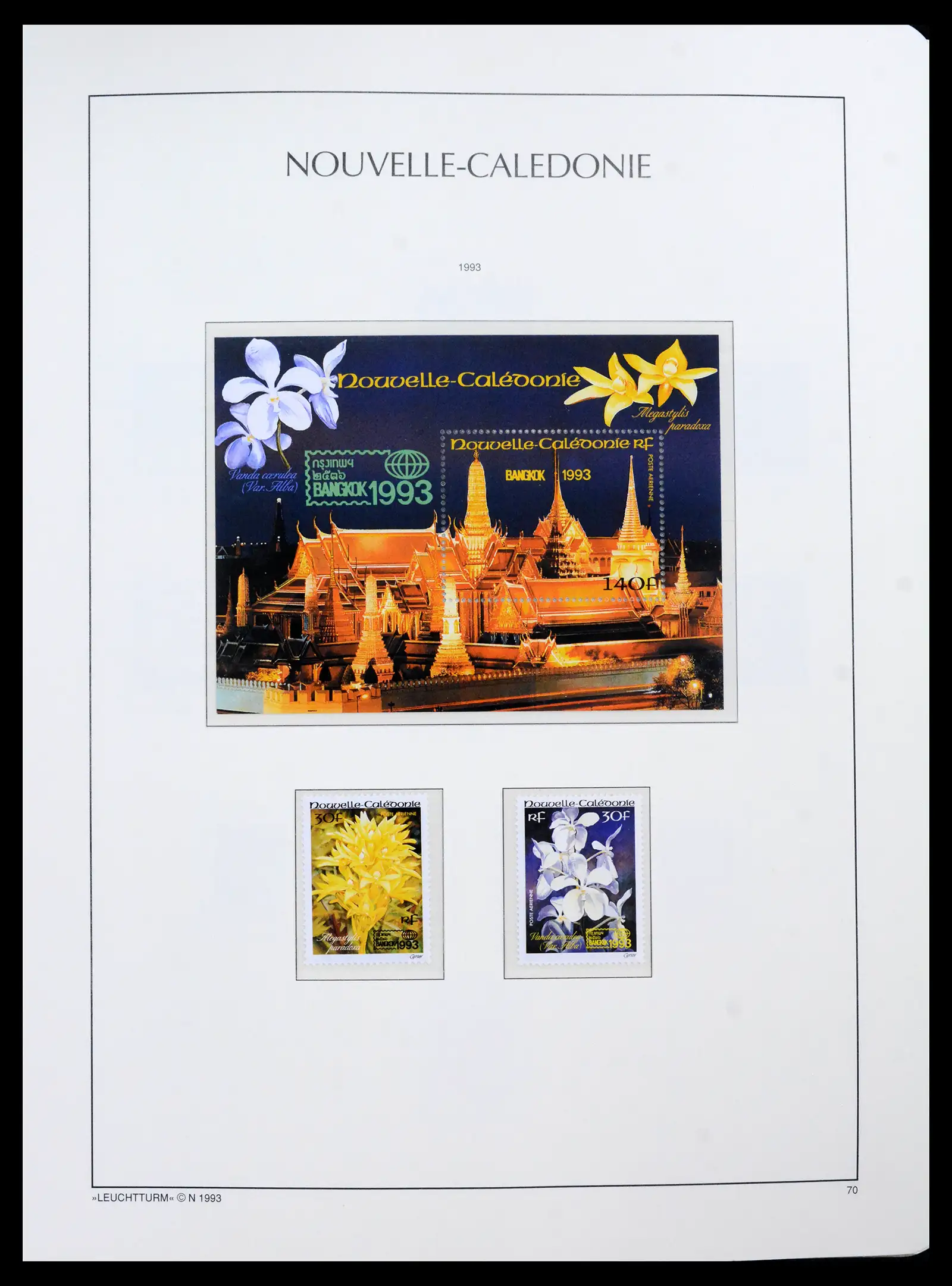 41532 0041 - Stamp collection 41532 Nouvelle Caledonia 1980-1999.