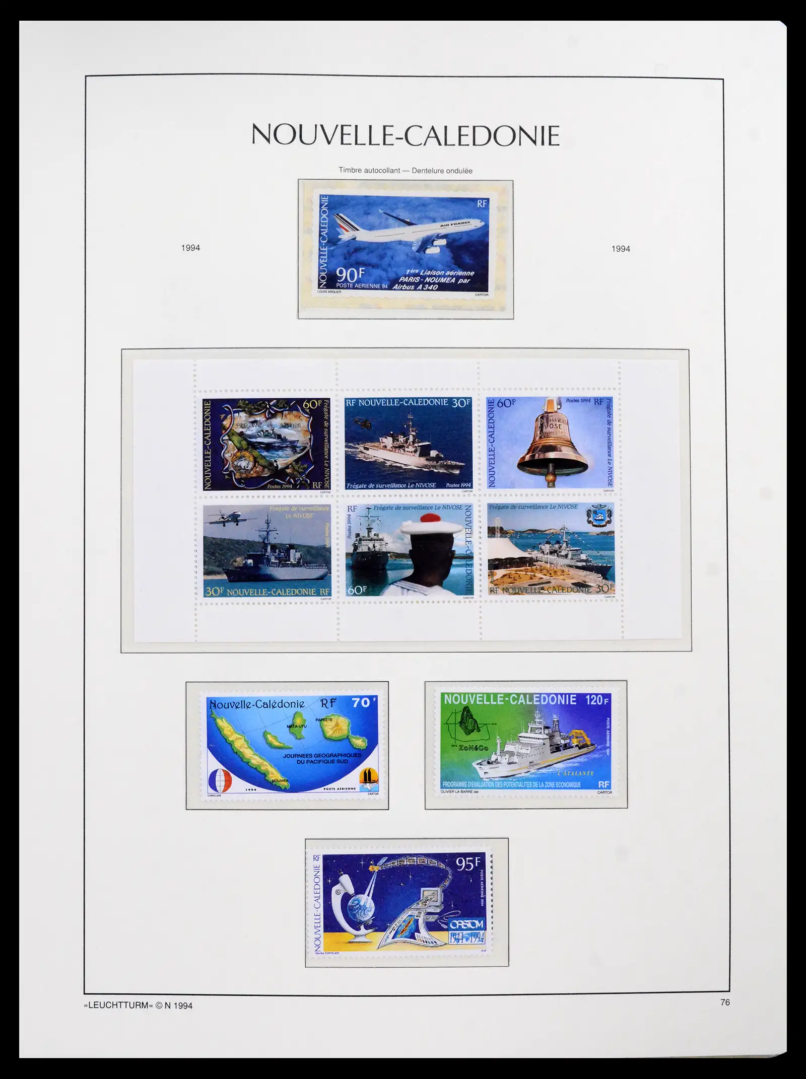 41532 0047 - Stamp collection 41532 Nouvelle Caledonia 1980-1999.