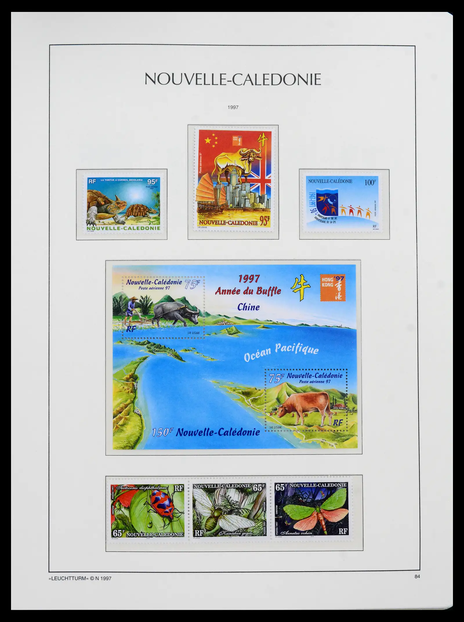 41532 0055 - Stamp collection 41532 Nouvelle Caledonia 1980-1999.