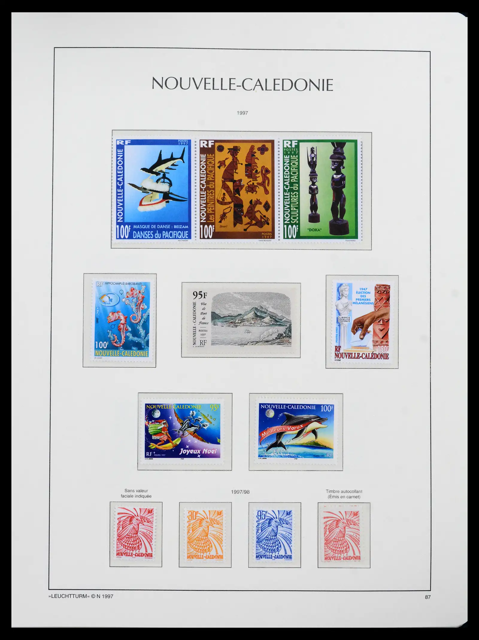 41532 0058 - Stamp collection 41532 Nouvelle Caledonia 1980-1999.