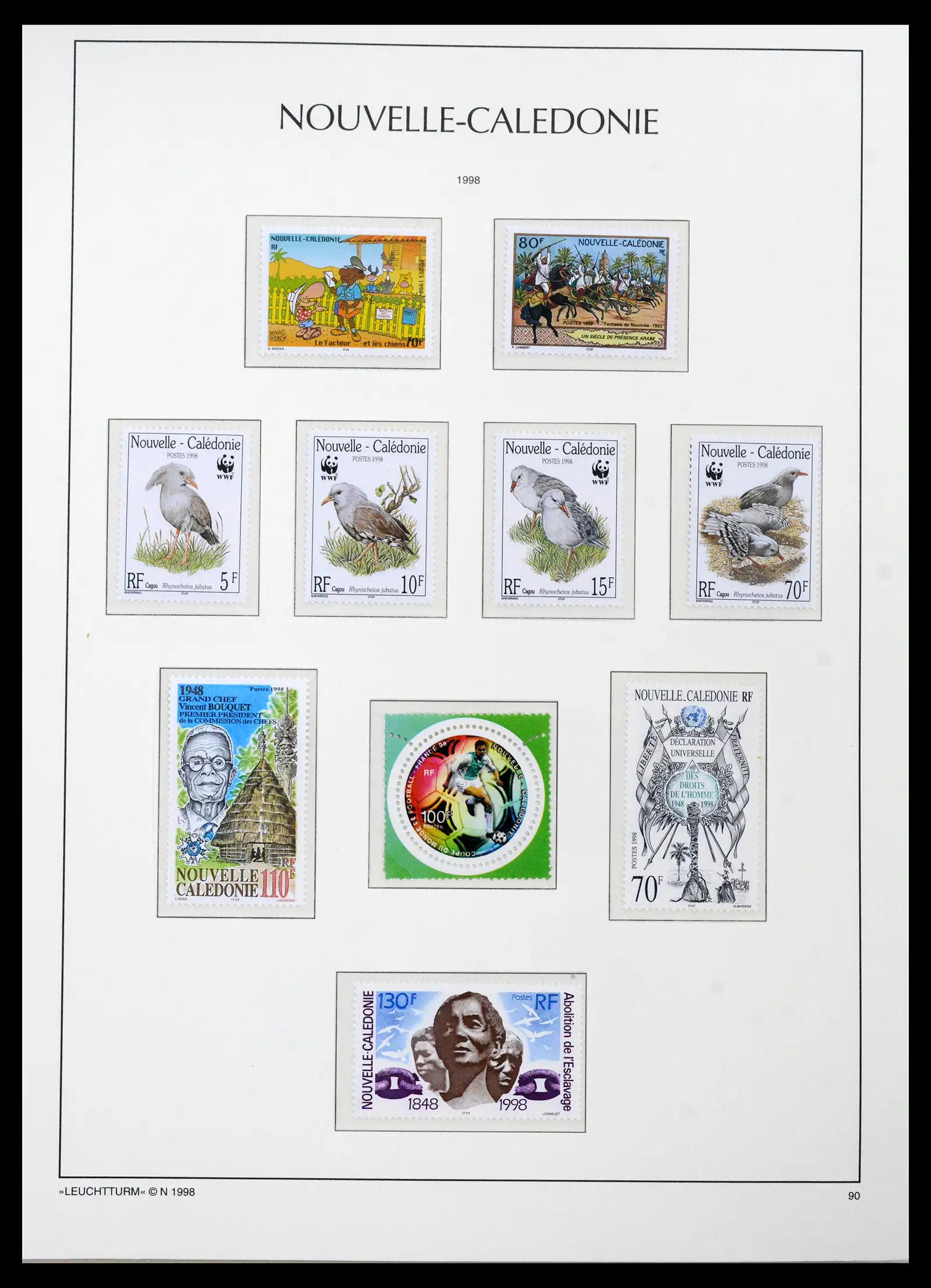 41532 0061 - Stamp collection 41532 Nouvelle Caledonia 1980-1999.