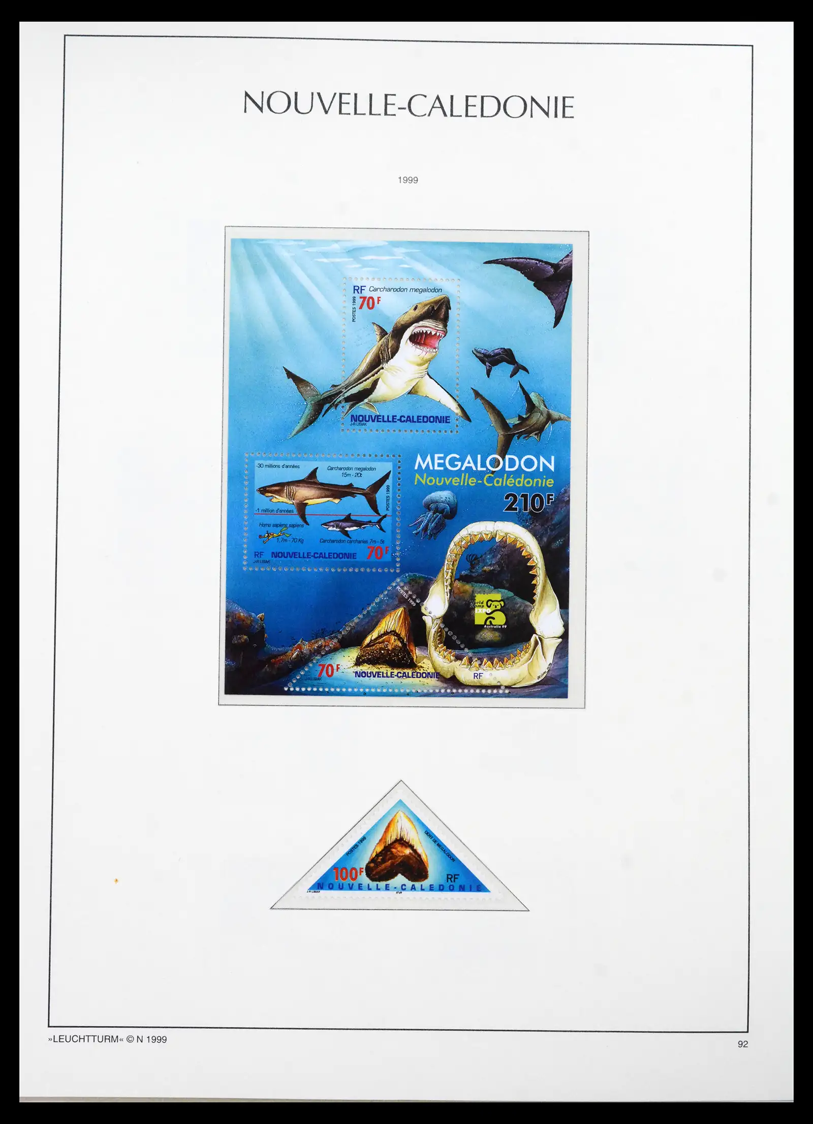 41532 0063 - Stamp collection 41532 Nouvelle Caledonia 1980-1999.