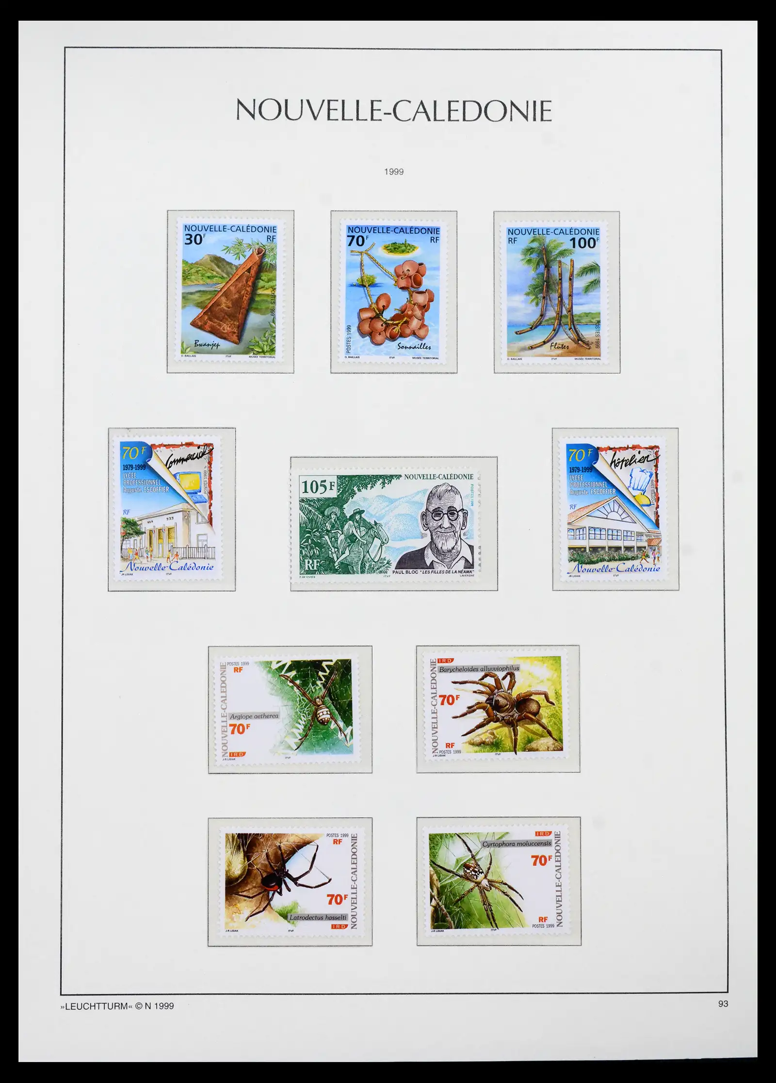 41532 0064 - Stamp collection 41532 Nouvelle Caledonia 1980-1999.