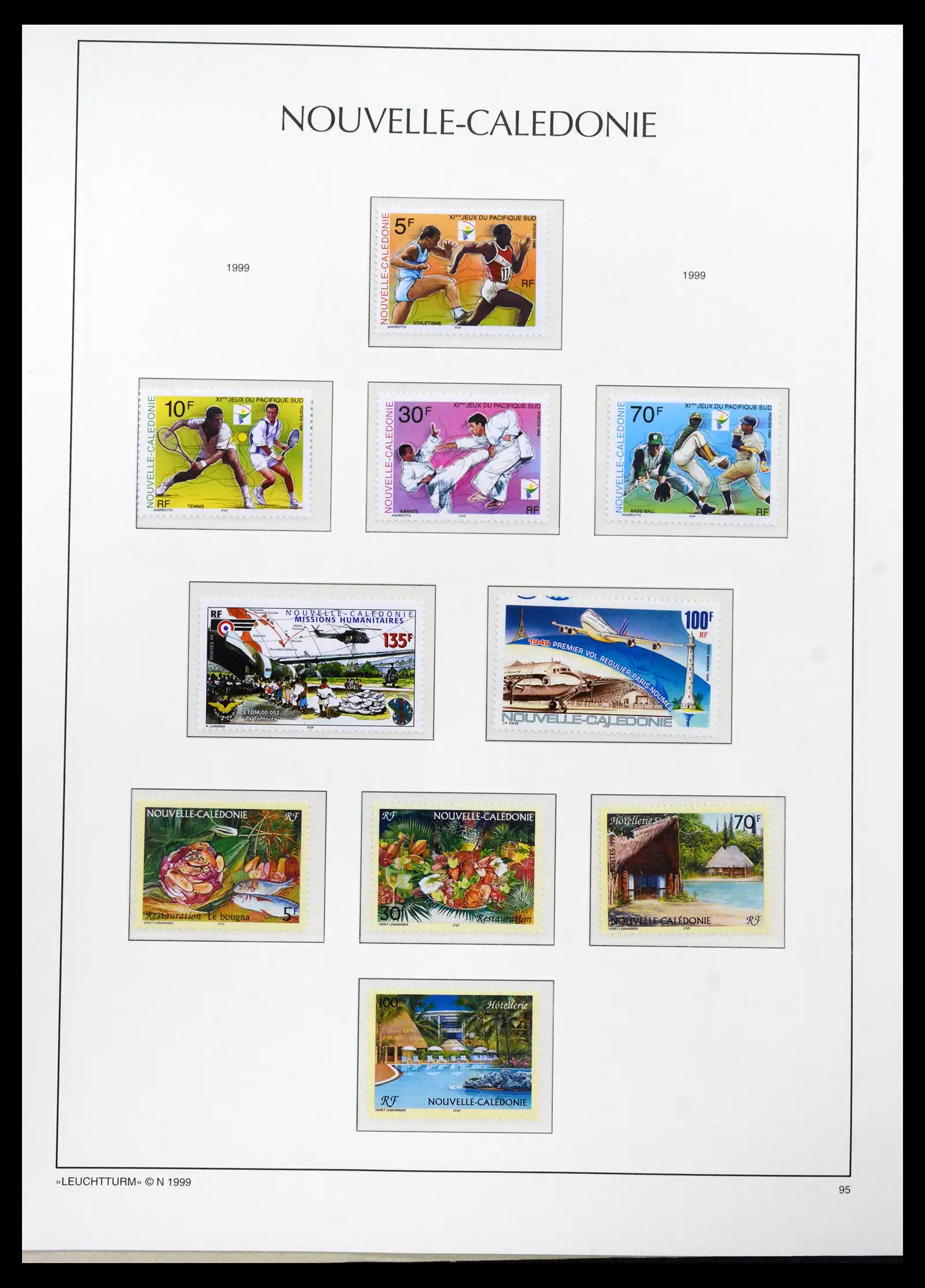 41532 0066 - Stamp collection 41532 Nouvelle Caledonia 1980-1999.