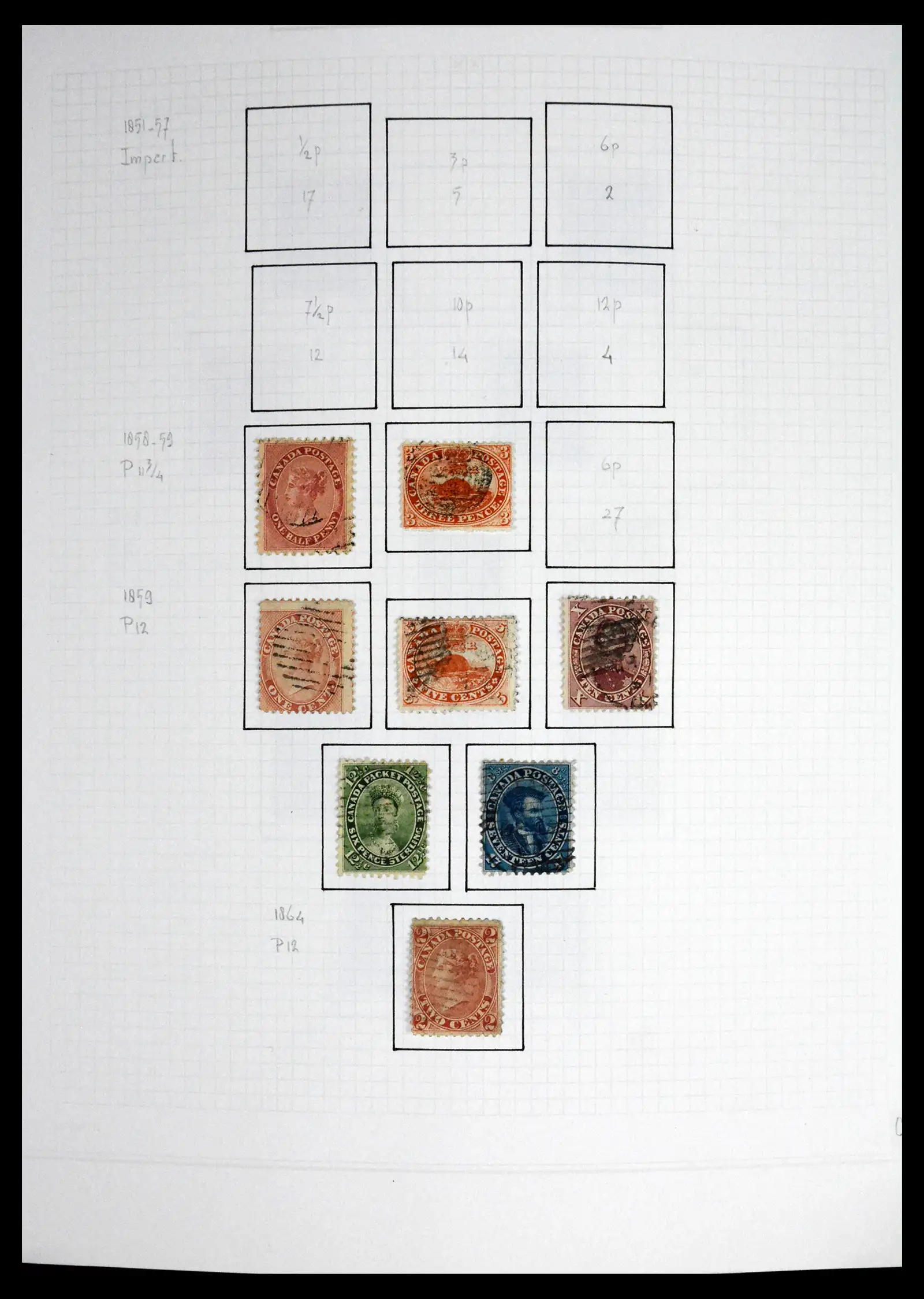41550 0001 - Stamp collection 41550 Canada 1858-1972.
