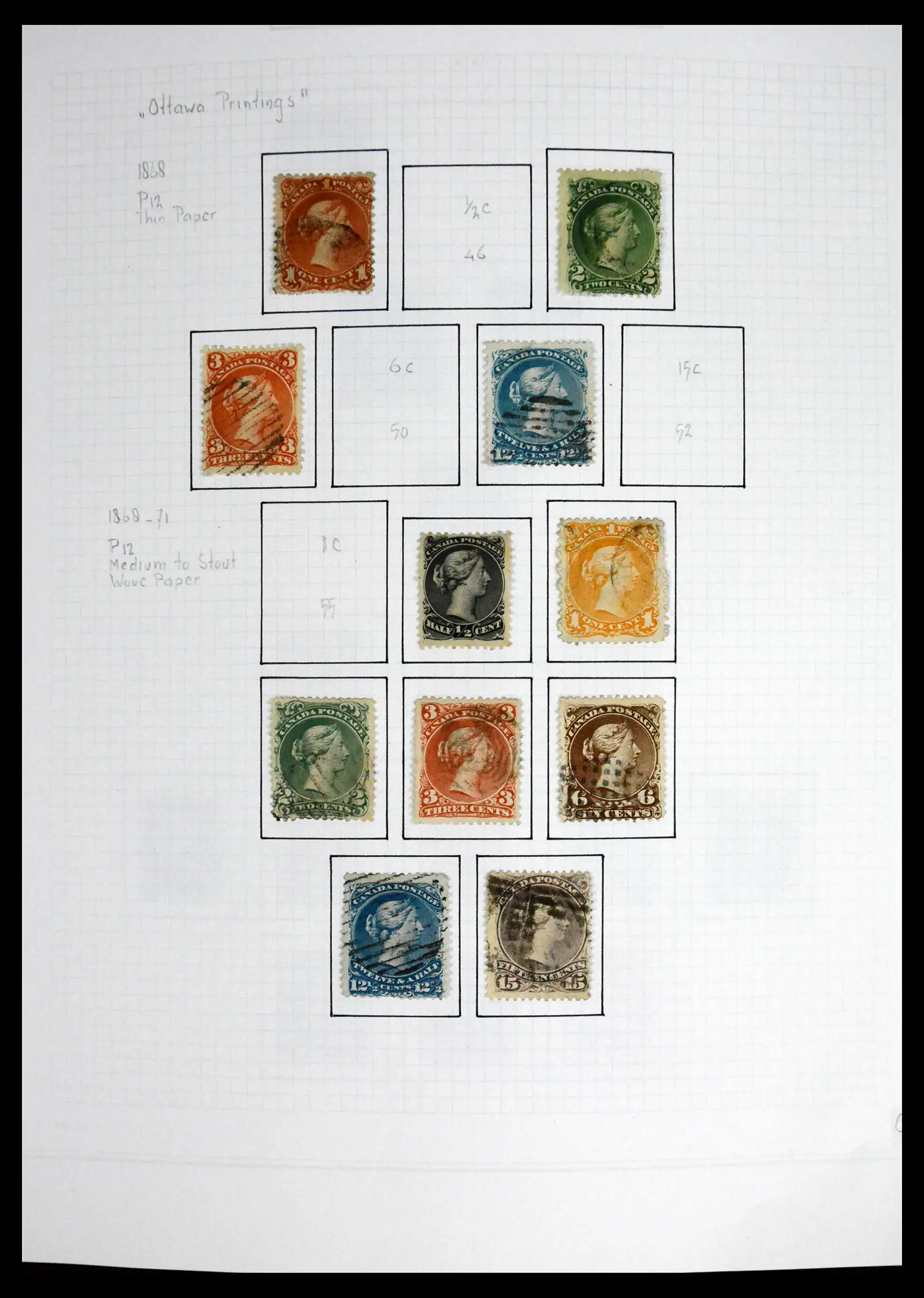 41550 0002 - Stamp collection 41550 Canada 1858-1972.