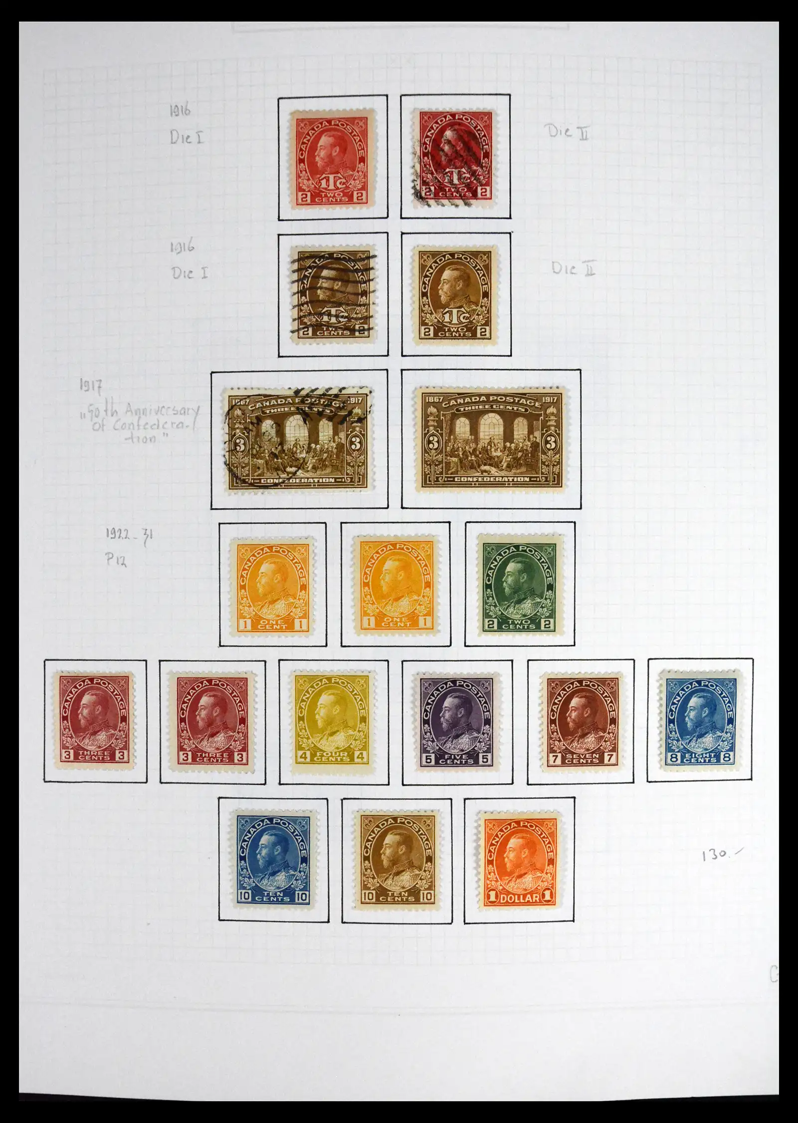 41550 0010 - Stamp collection 41550 Canada 1858-1972.