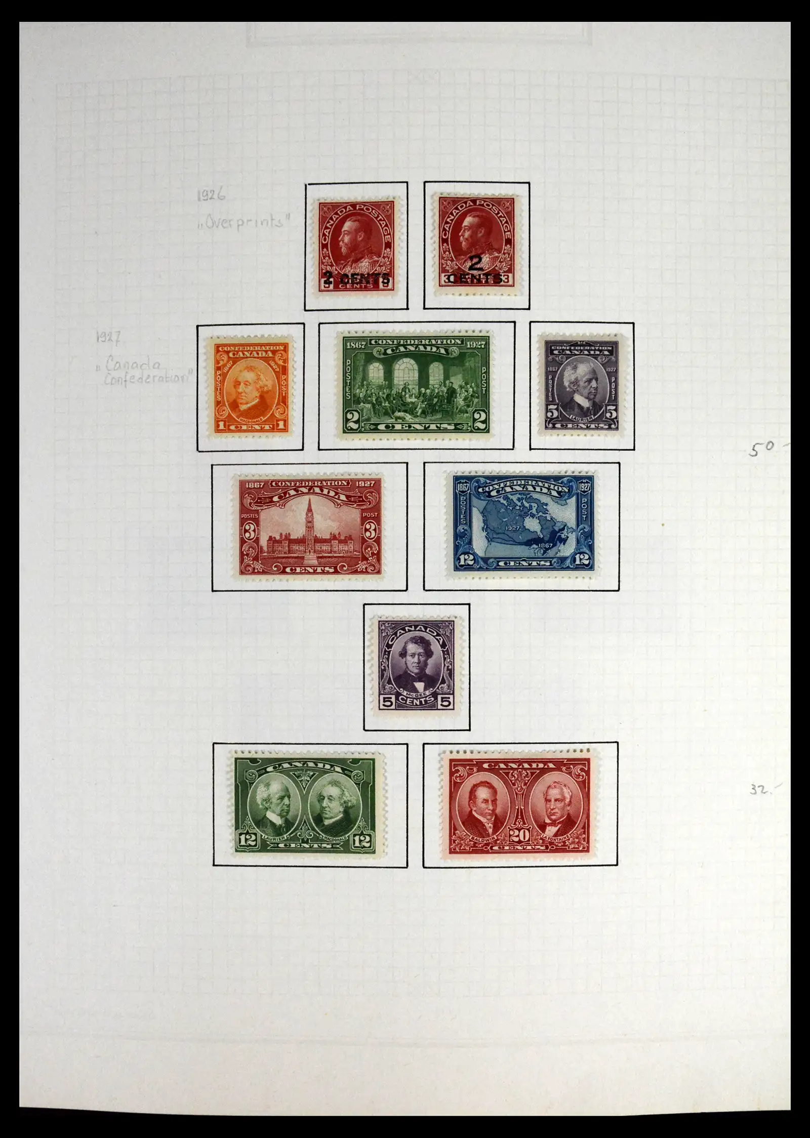 41550 0011 - Stamp collection 41550 Canada 1858-1972.