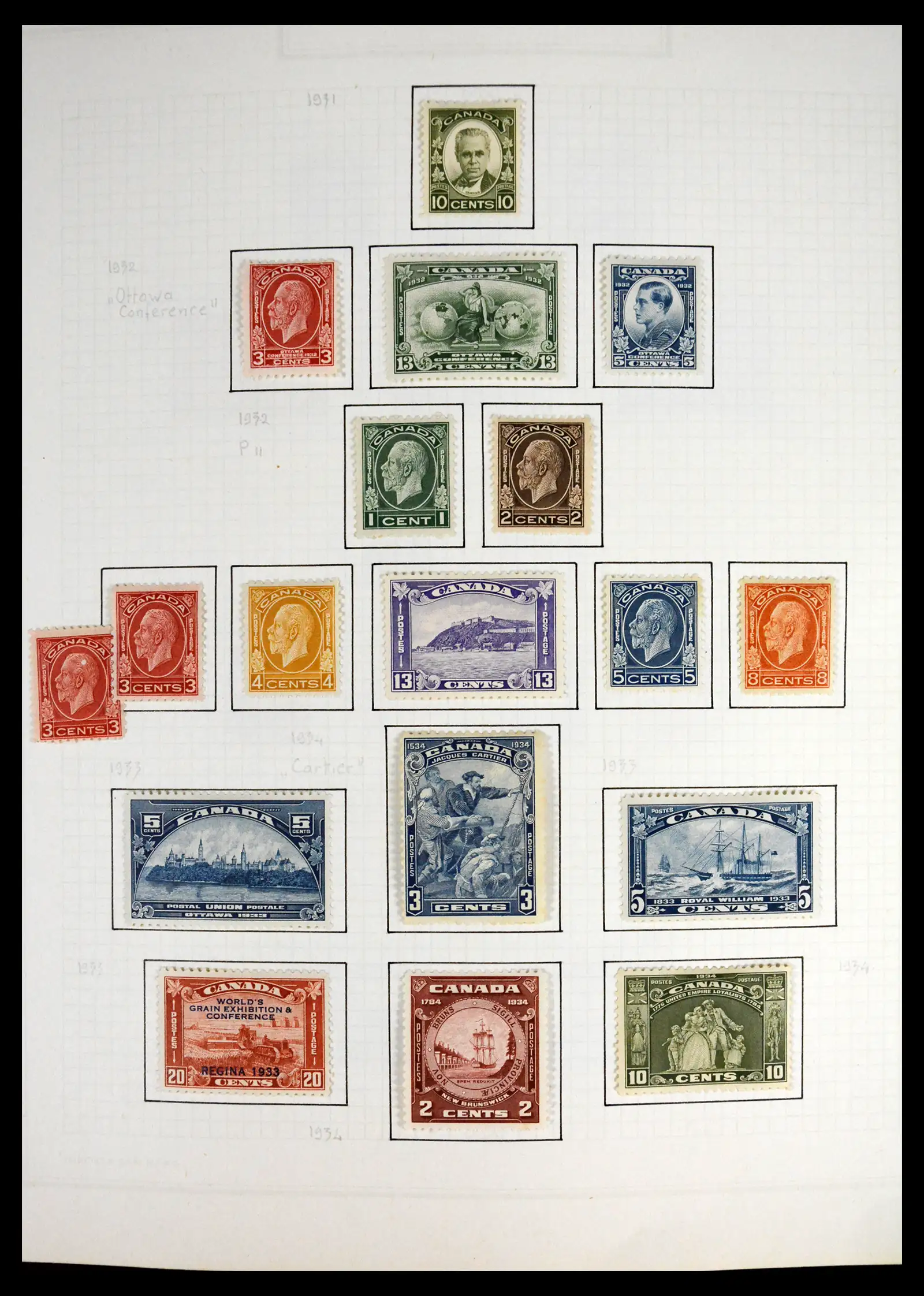 41550 0014 - Stamp collection 41550 Canada 1858-1972.