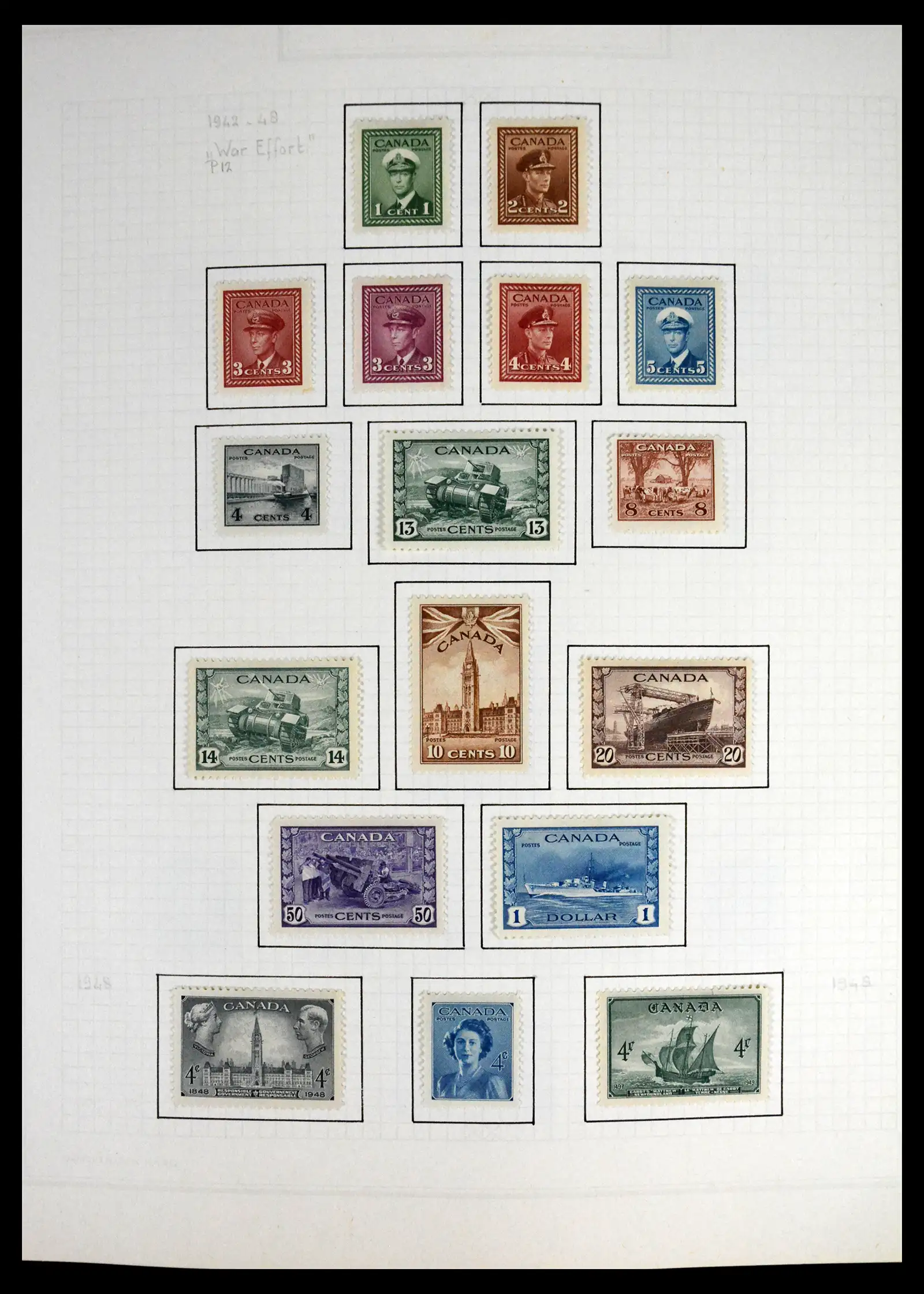 41550 0017 - Stamp collection 41550 Canada 1858-1972.