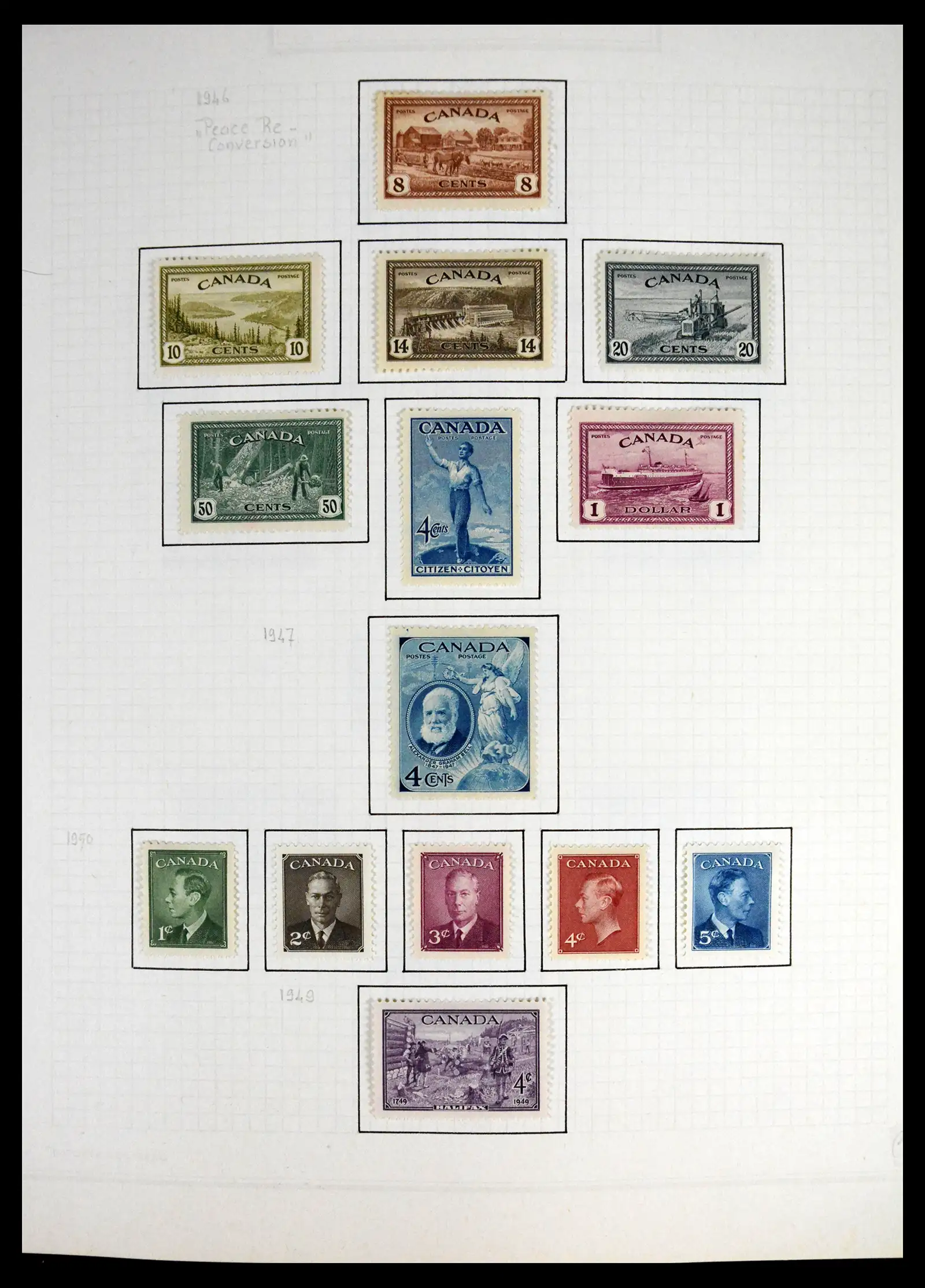 41550 0018 - Stamp collection 41550 Canada 1858-1972.