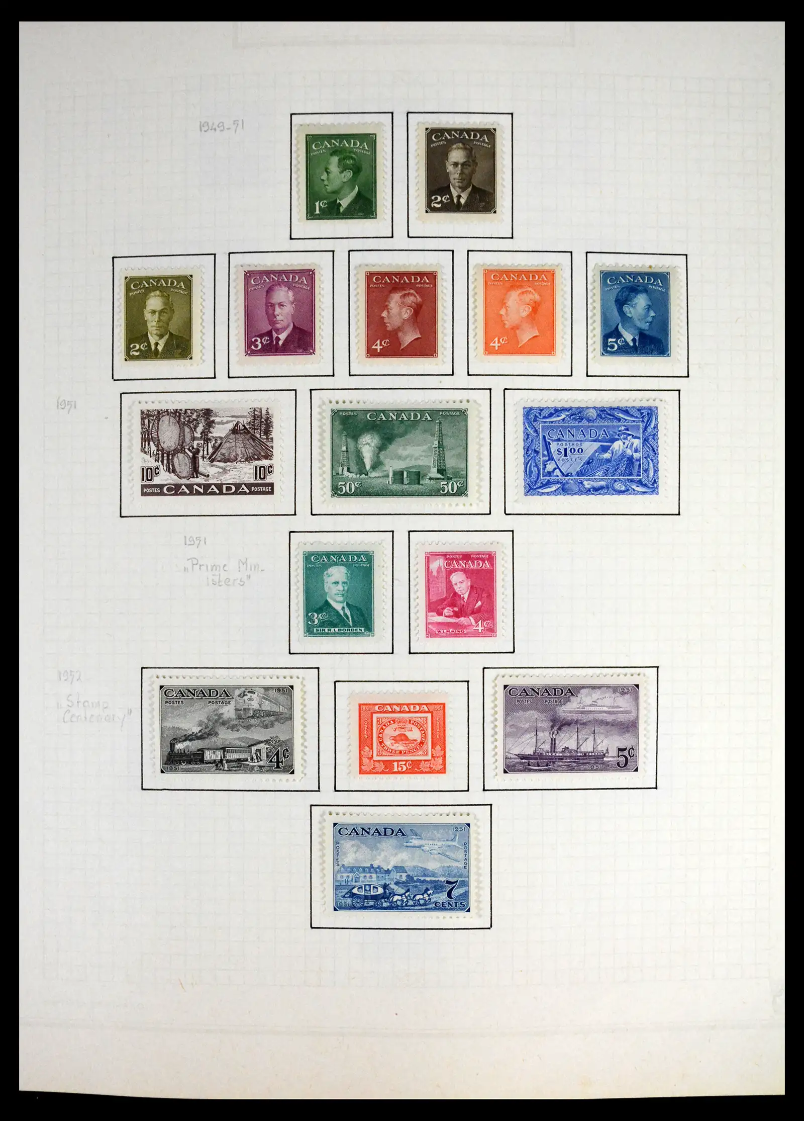 41550 0019 - Stamp collection 41550 Canada 1858-1972.