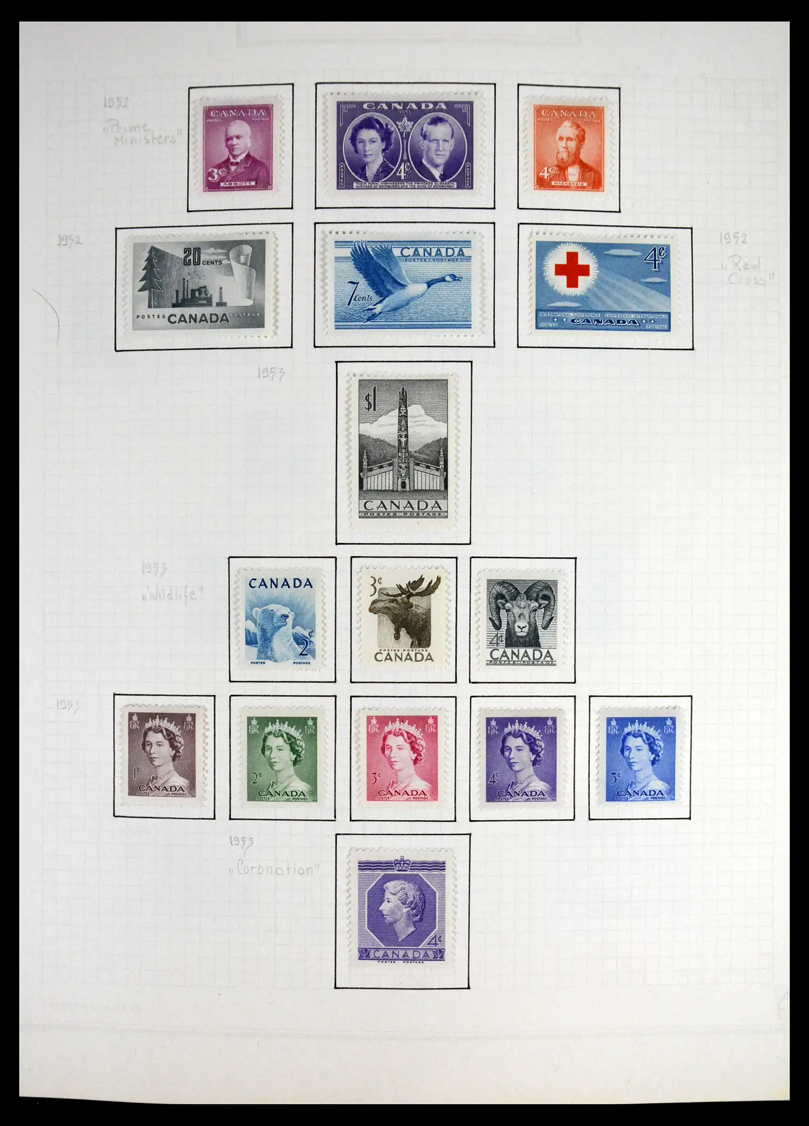 41550 0020 - Stamp collection 41550 Canada 1858-1972.